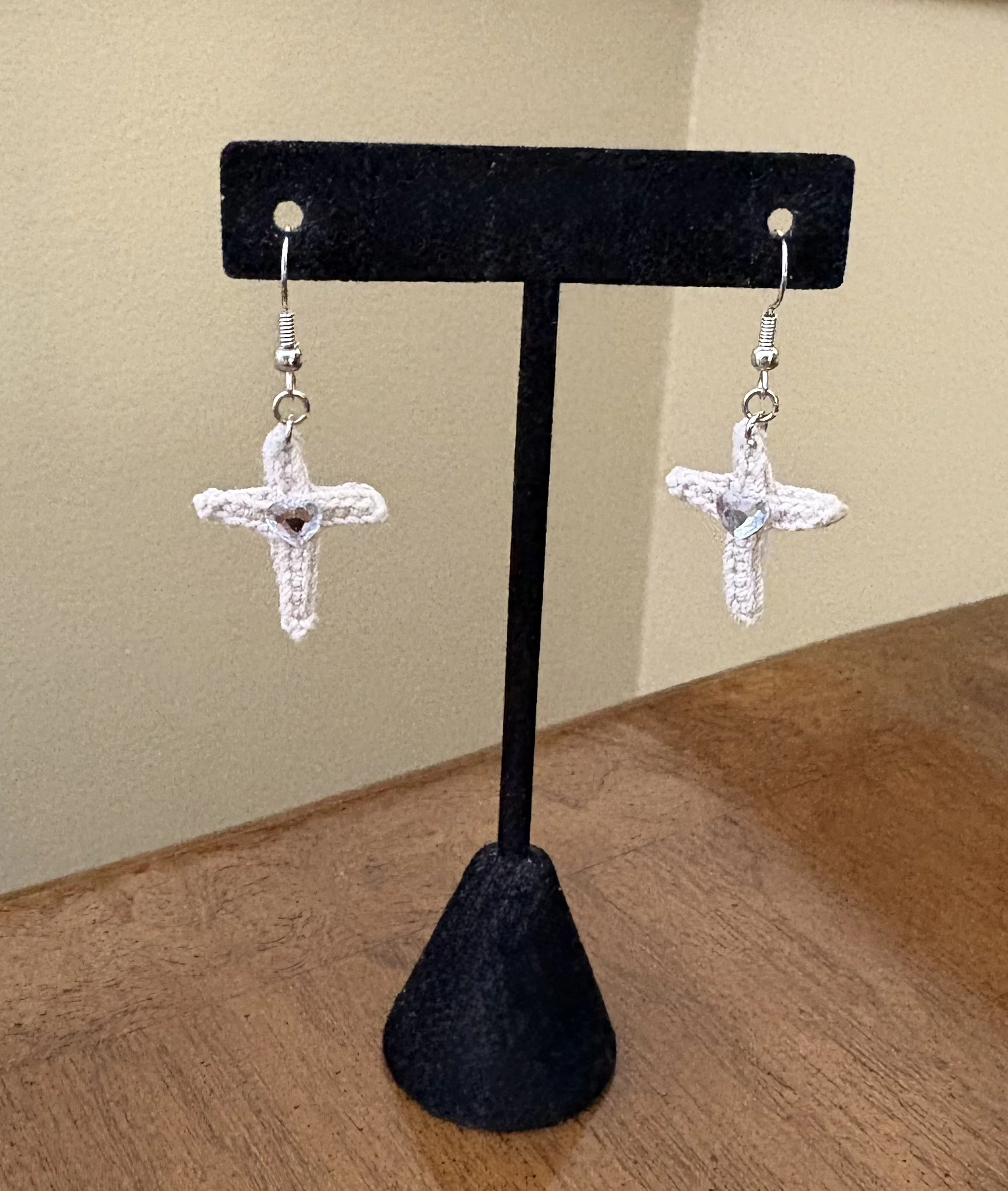 Dangling Cross Earrings
