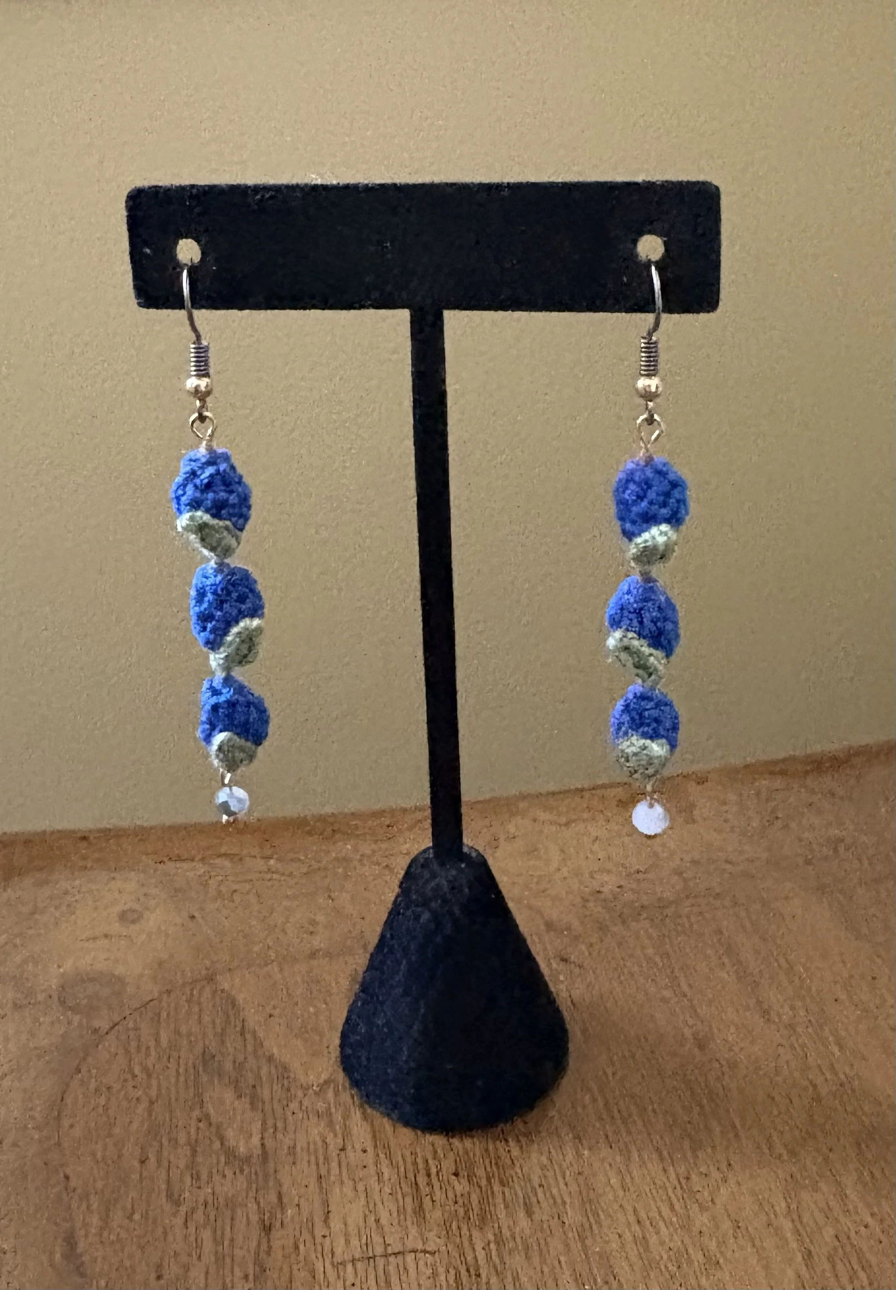 Dangling Blueberry Earrings