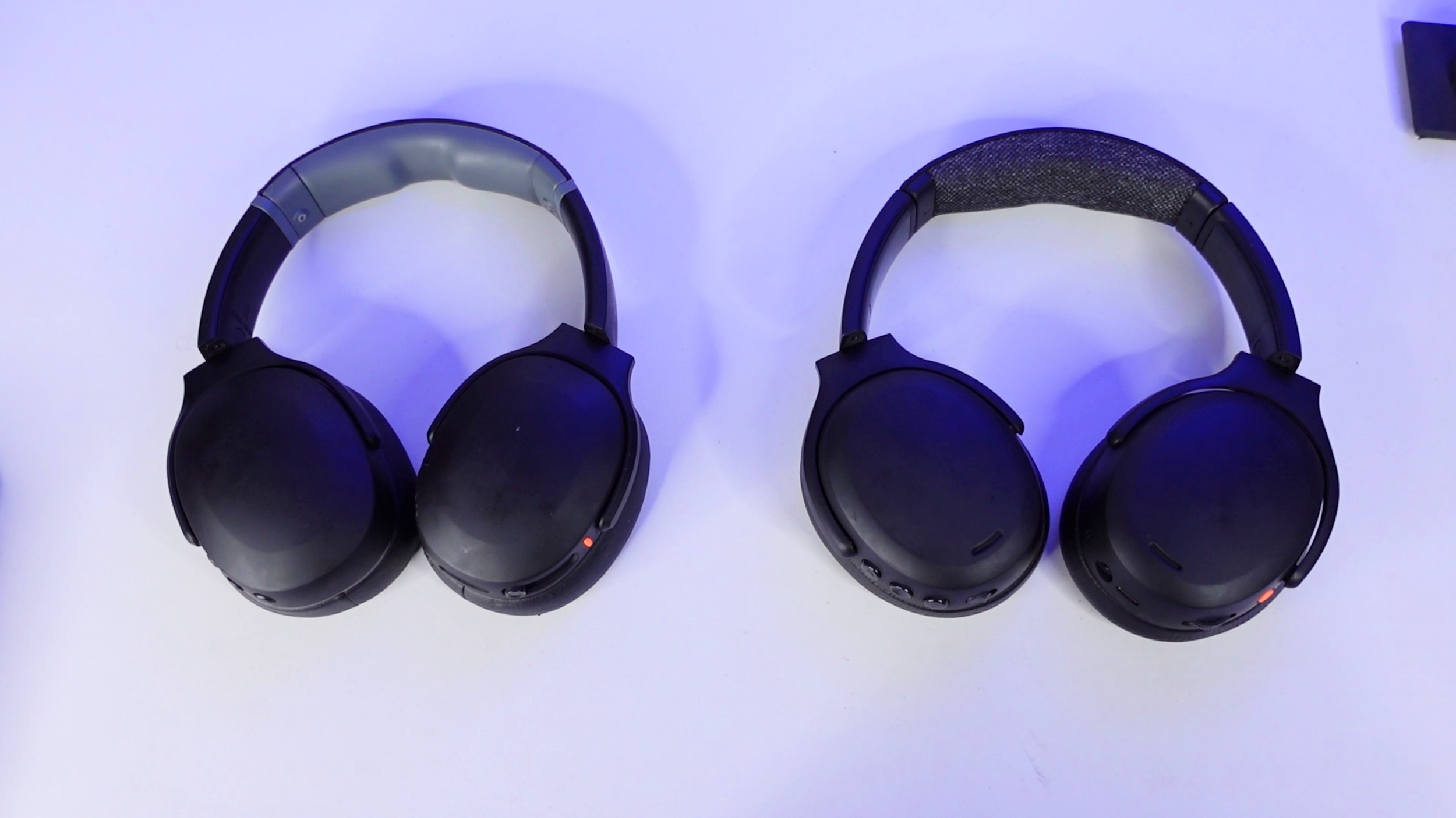 crusher evo and crusher anc 2 on desk face down