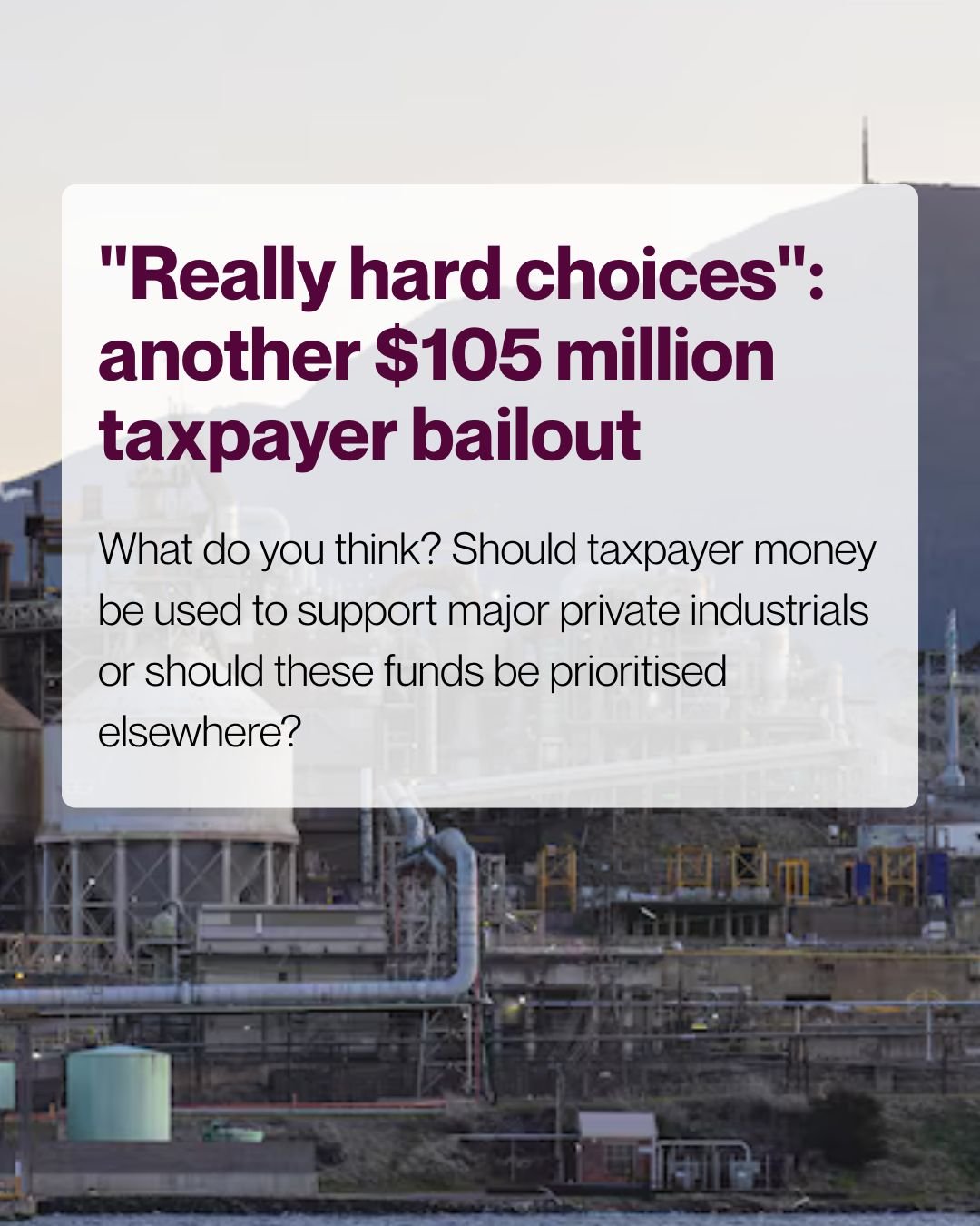 Last week during Budget Estimates, I wanted to find out exactly how the government decides which major companies should receive millions of dollars in taxpayer funding. I asked what kind of business cases or cost-benefit analyses are prepared before 