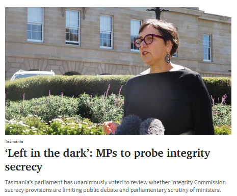 Integrity of Ministers requires greater transparency