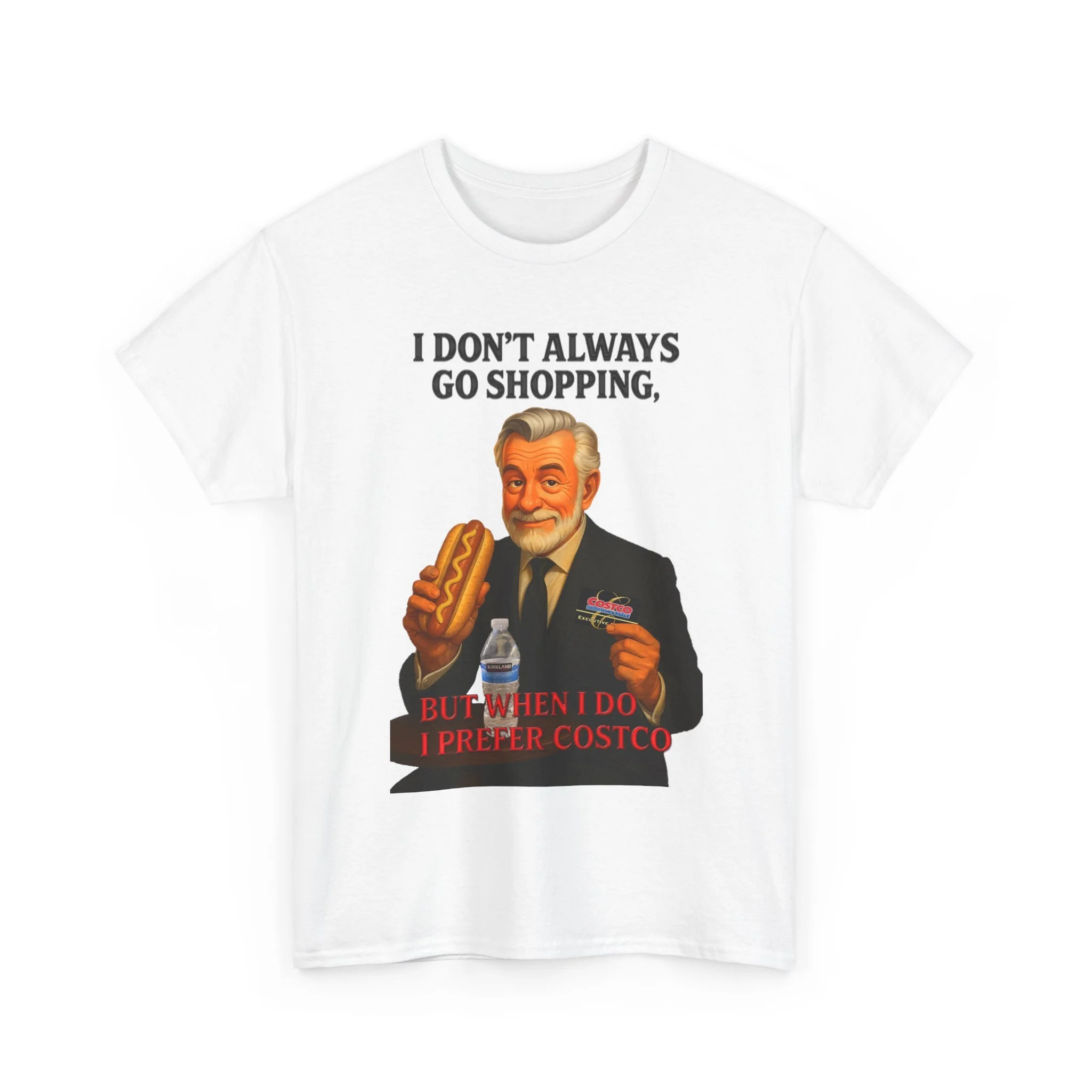 Funny Shopping T-Shirt, Humor Tee, Gift for Costco Lovers, Casual Wear, Everyday Fun, Unisex Cotton Shirt