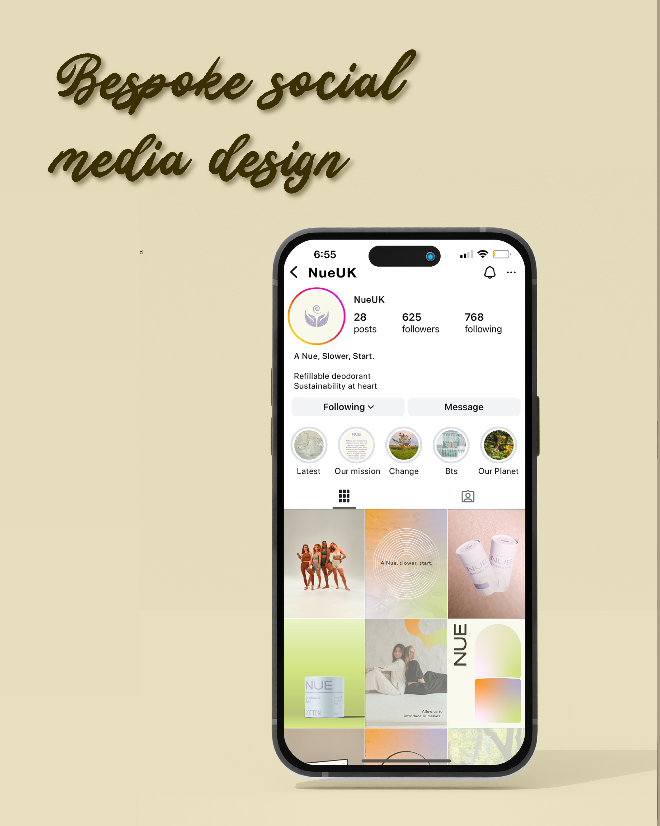 Bespoke social media design