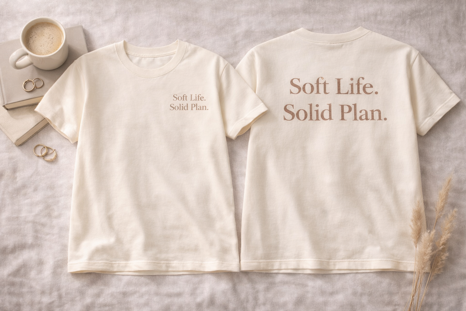 Soft Life Solid Plan T-shirt