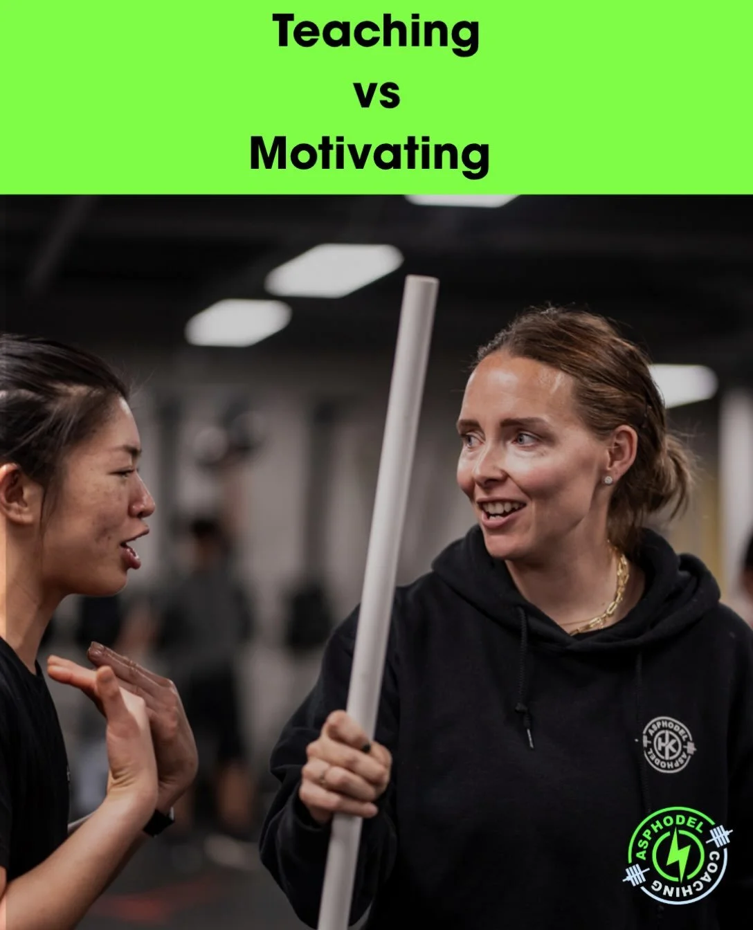 What&rsquo;s the difference between teaching and motivating?  Motivation creates inspiration, but teaching results in long-term learning.  Good teachers are certainly motivational and there&rsquo;s a valid argument for cheerleading to help someone ge