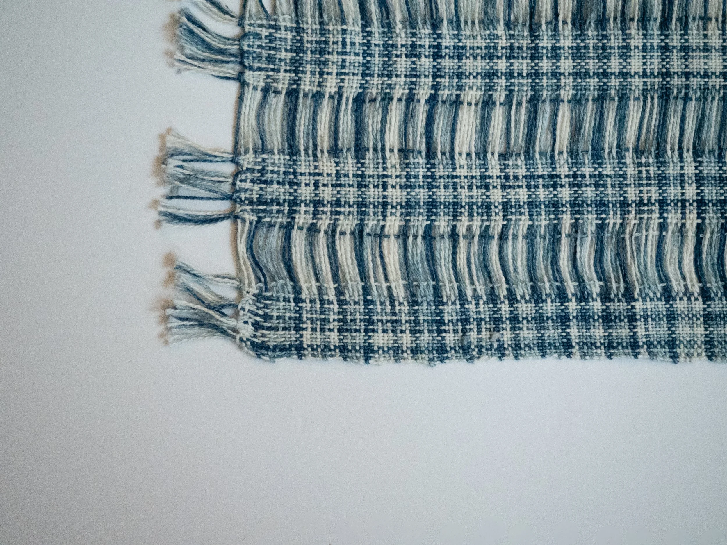 Cotton, Hand Dyed Indigo