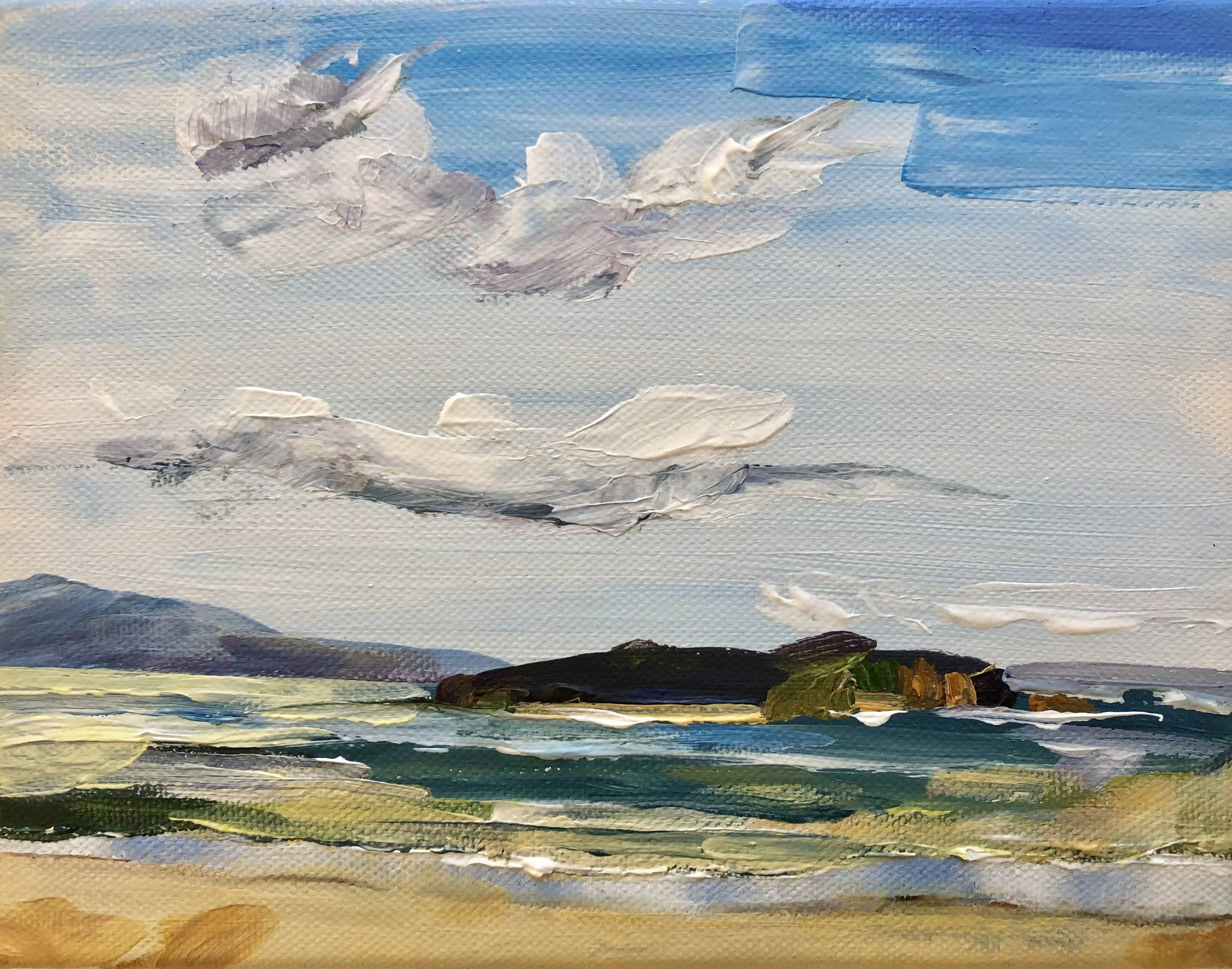 Point Nepean from Point Lonsdale painting