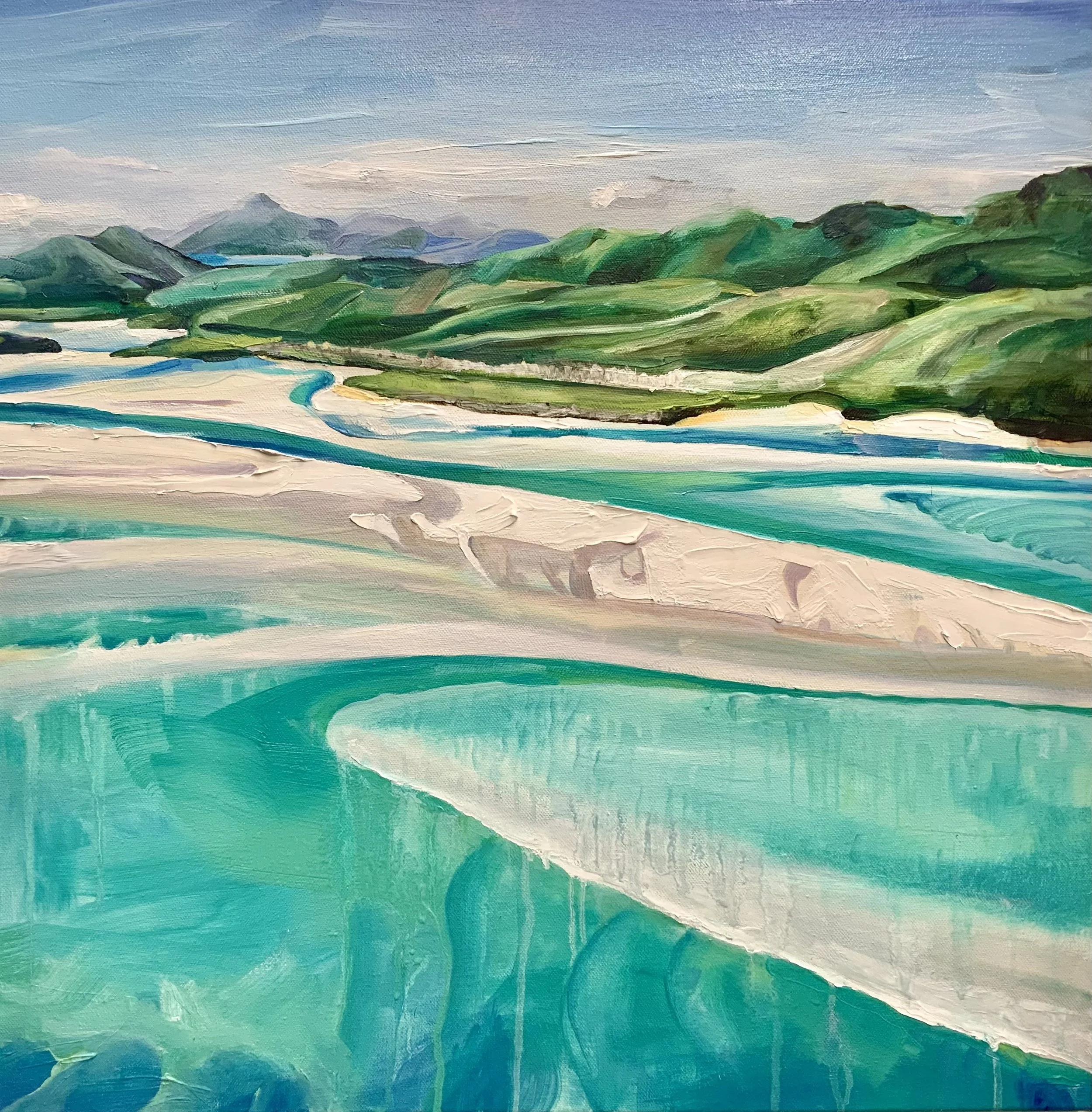 Whitsundays Hill Inlet Painting