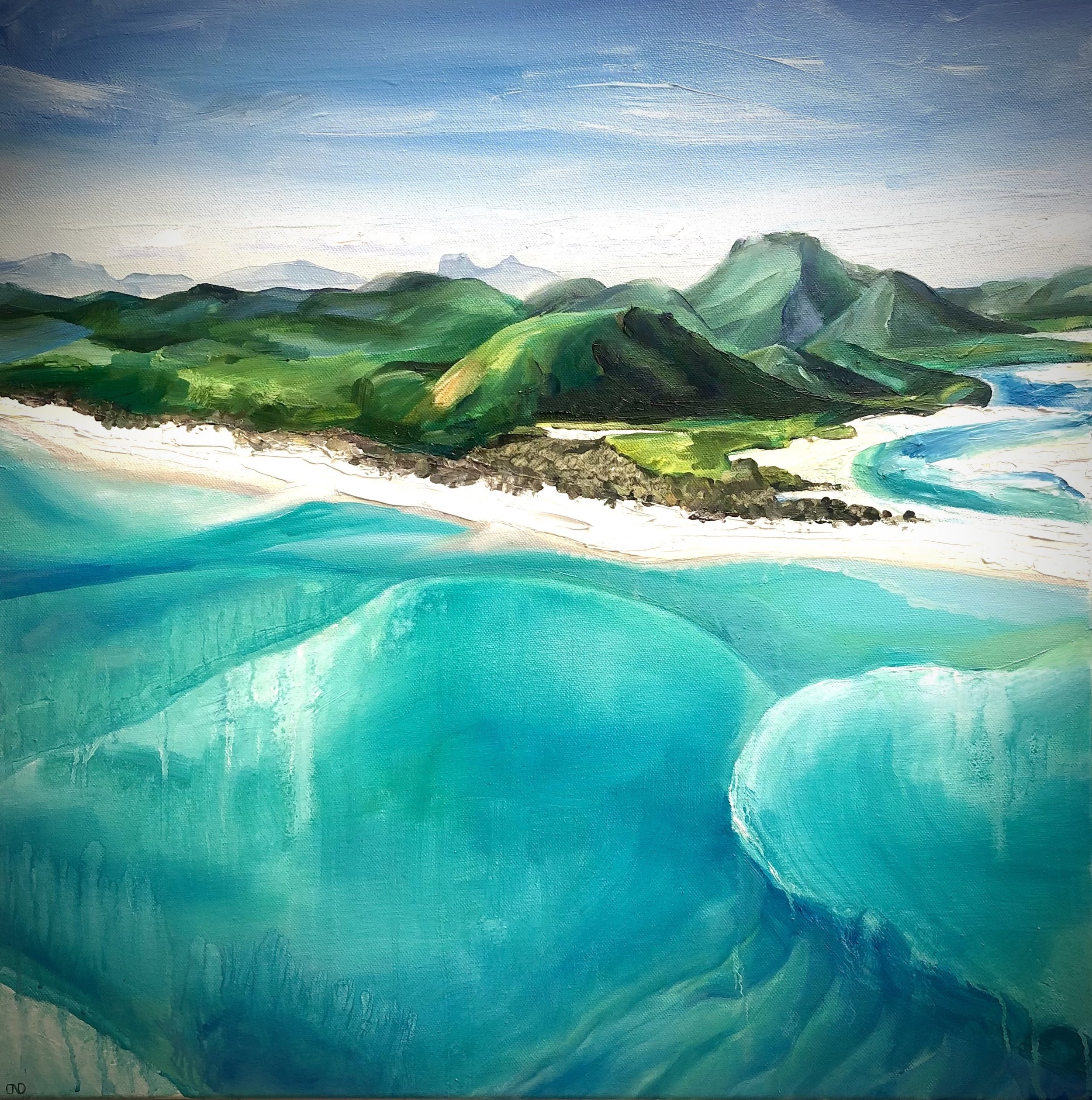 Whitsundays Hill Inlet Painting
