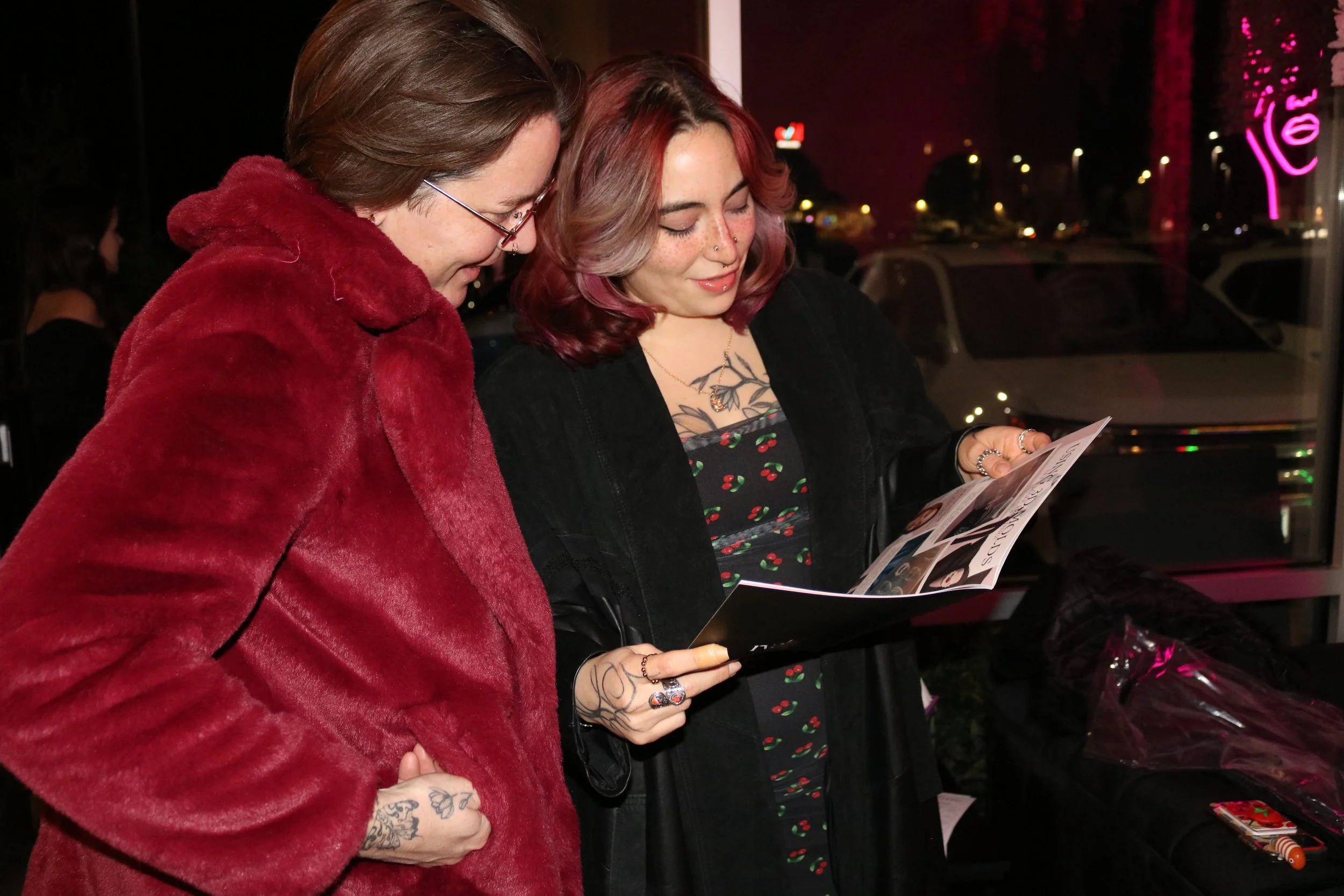 CATALINA PORTERFIELD, RVABEAUTYPRO CONTRIBUTOR, PICTURED READING THE MAGAZINE.
