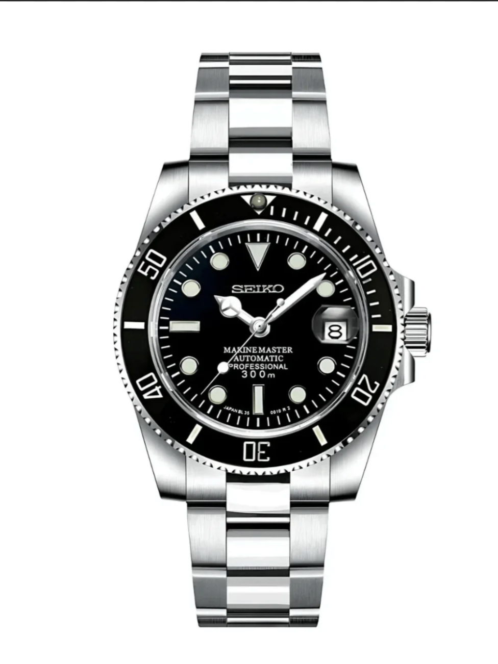 Black Submariner Seiko Mod