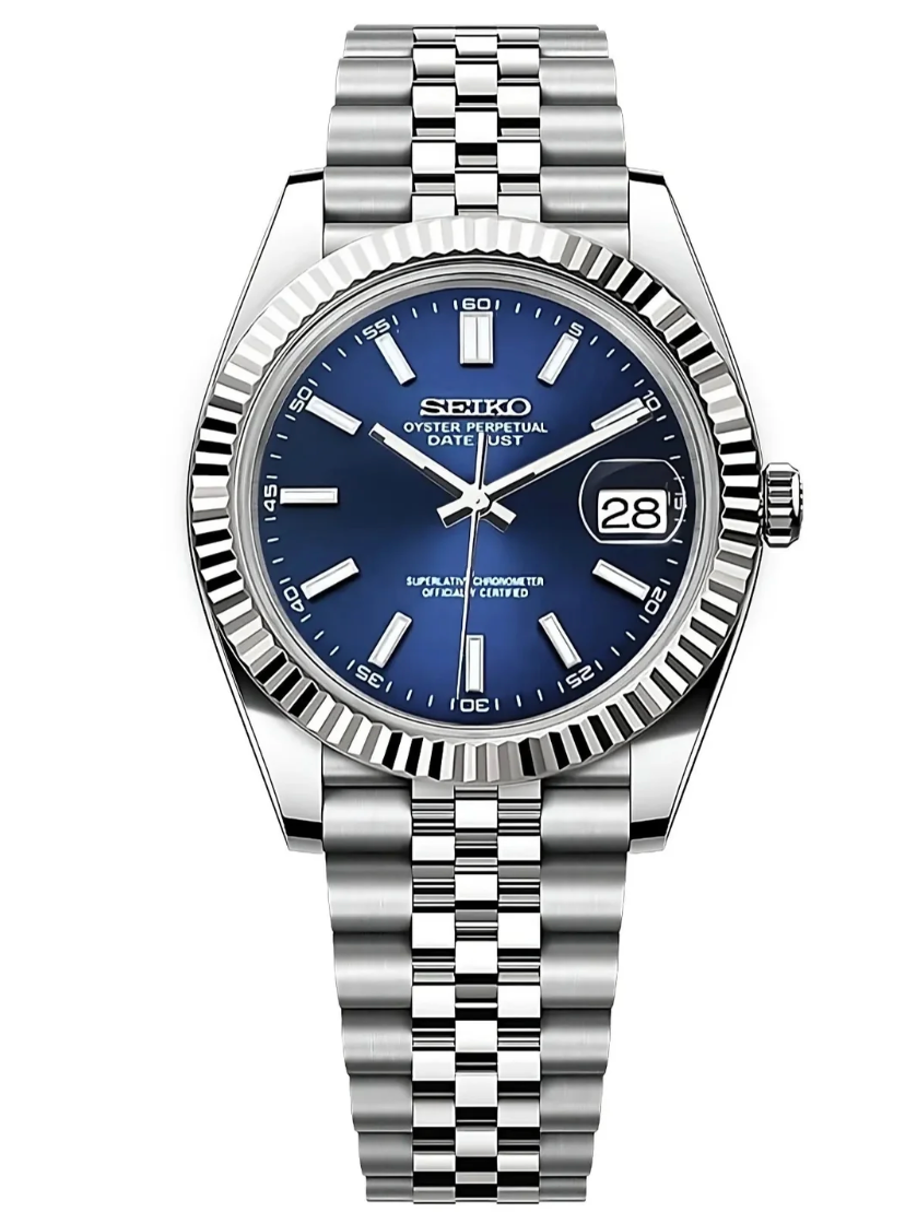 Blue Dial Datejust Seiko Mod
