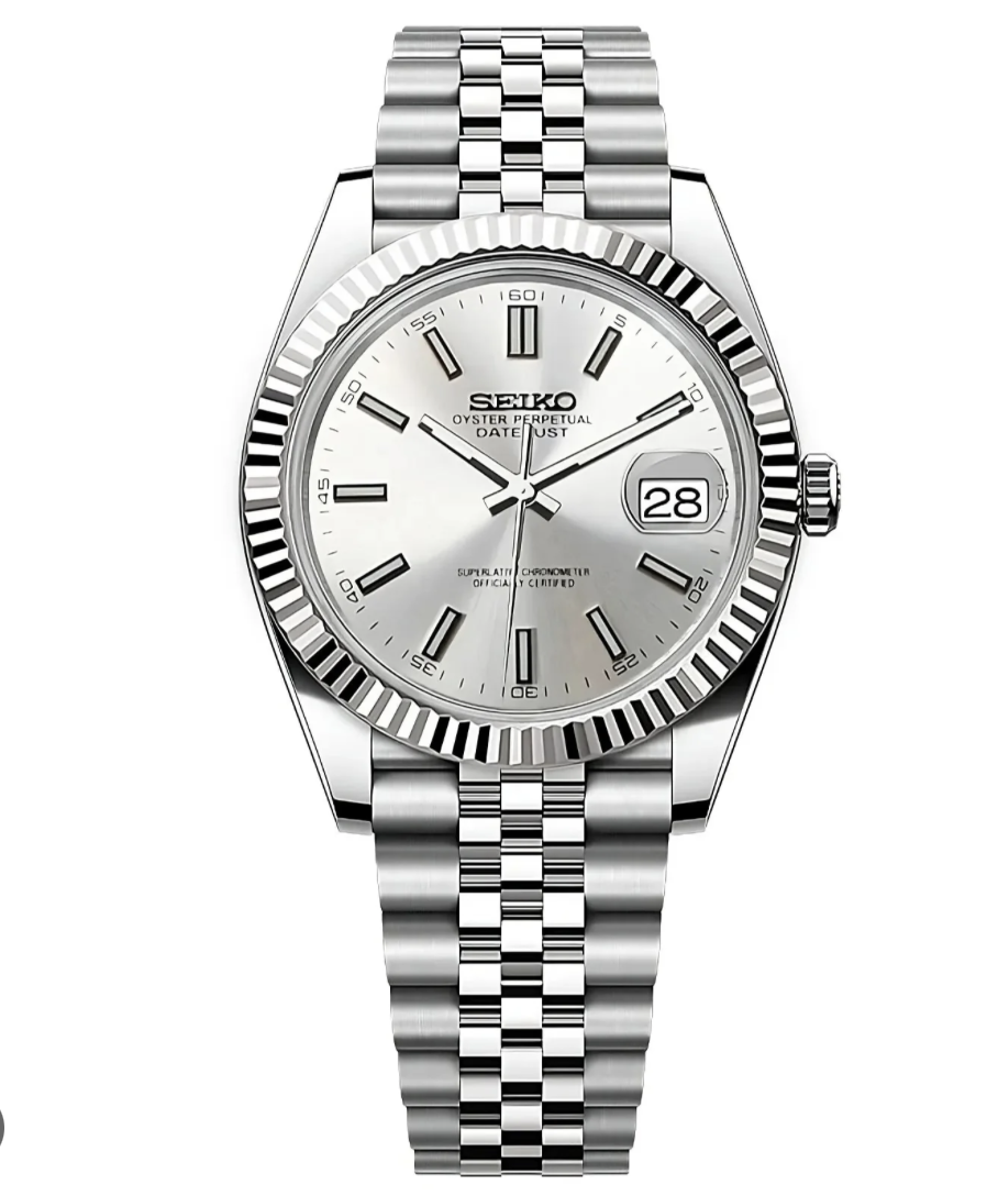Seiko Datejust Silver Mod