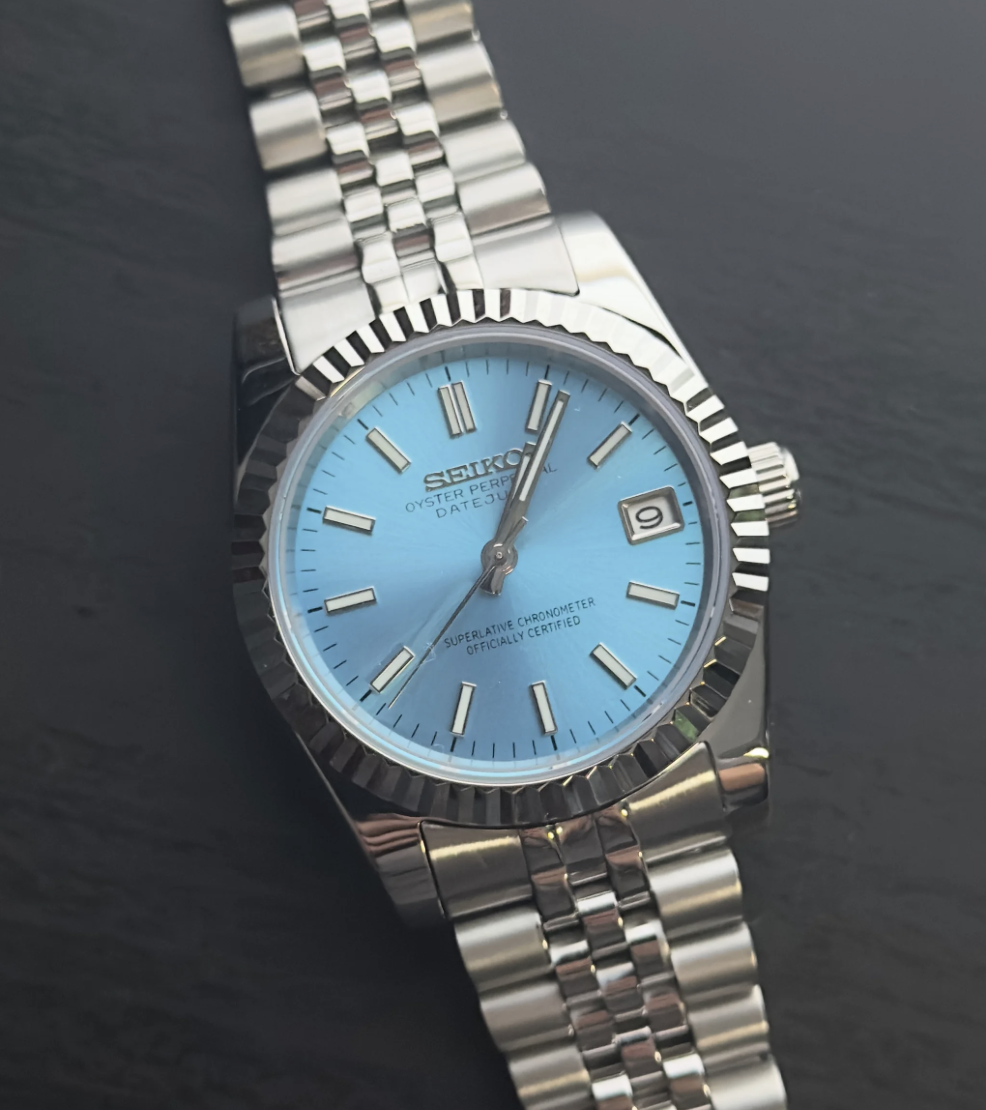Seiko Datejust Sky Blue Mod