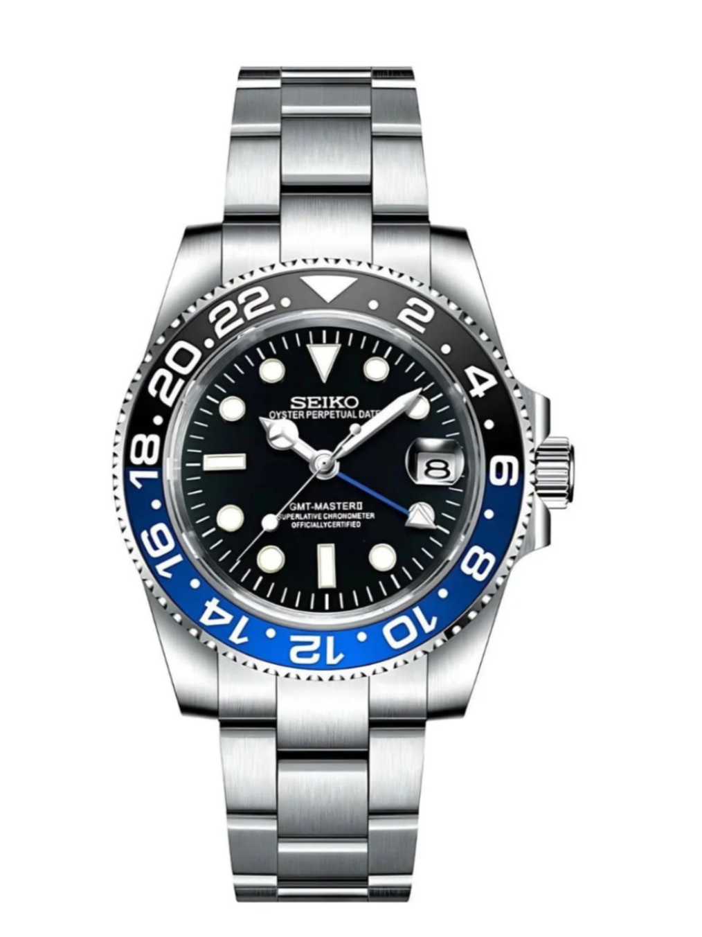 Seiko GMT "Batman" Mod