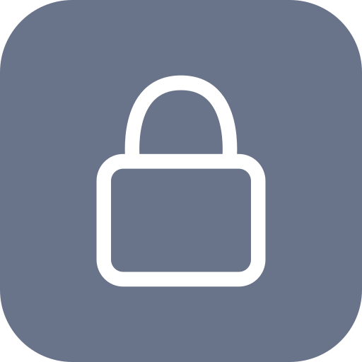 Padlock icon on a grey background