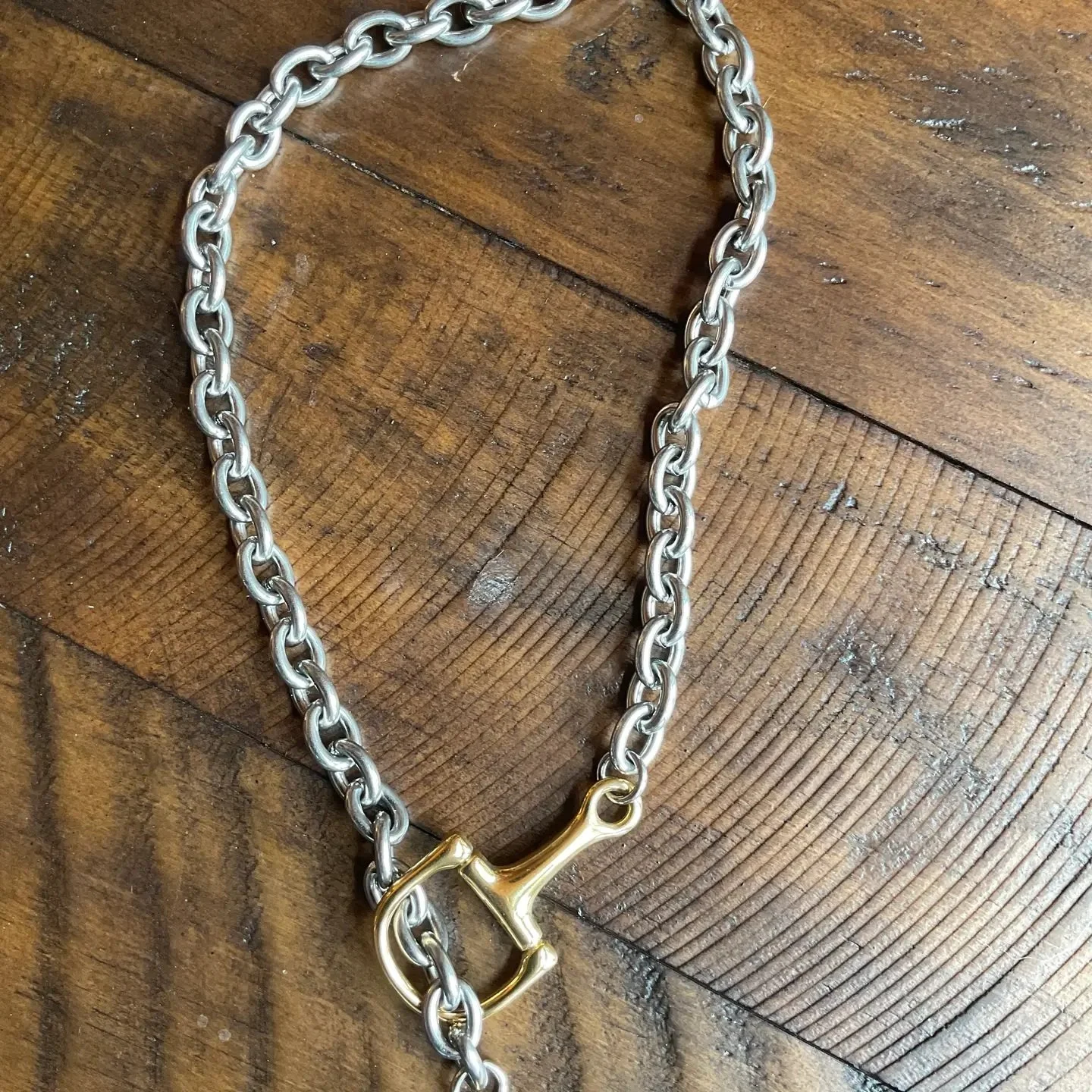 stainless_steel_equestrian_snaffle_bit_two_tone_necklace.jpg
