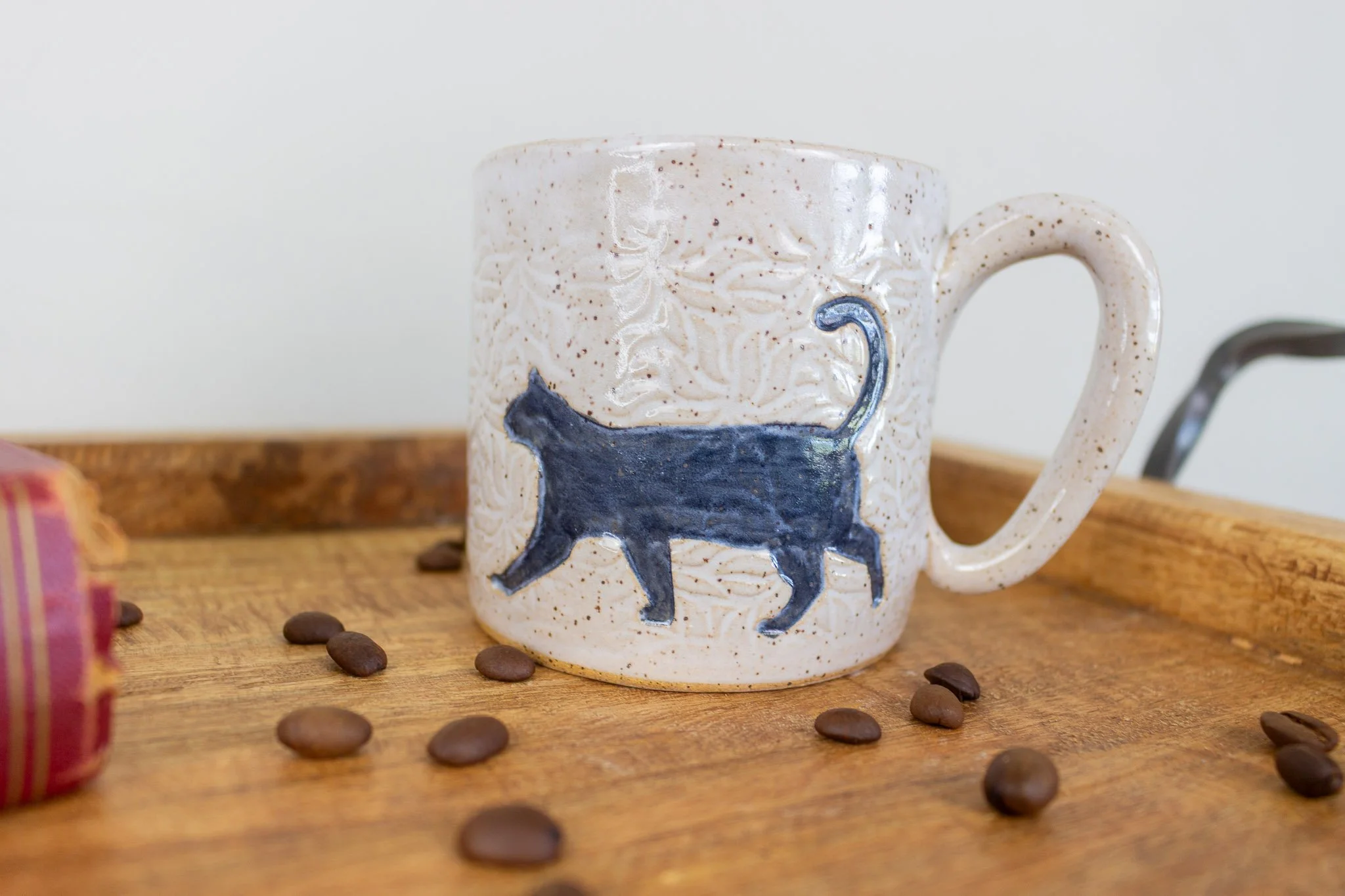 The Lucky One Black Cat Handmade Mug