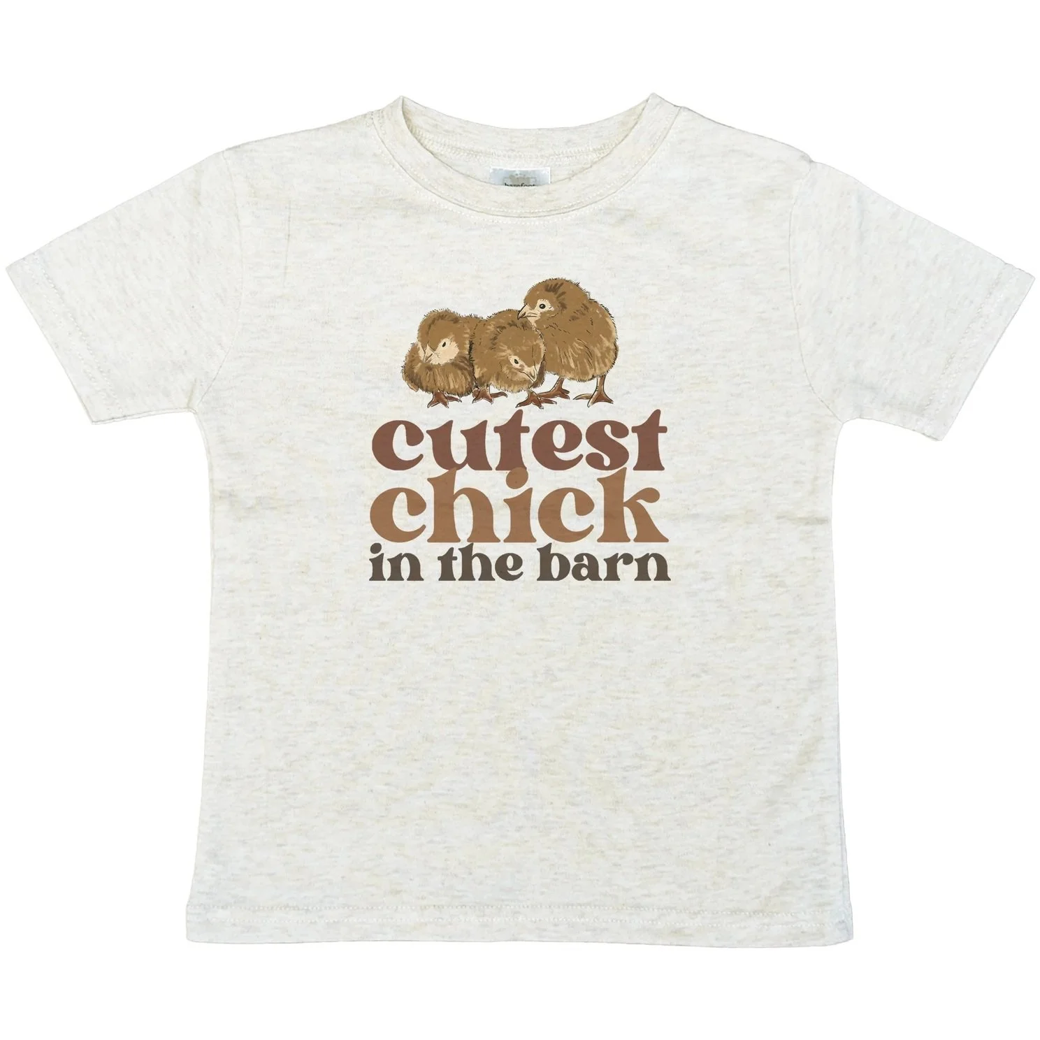 Barefoot Baby Cutest Chick in the Barn Kid's Tee