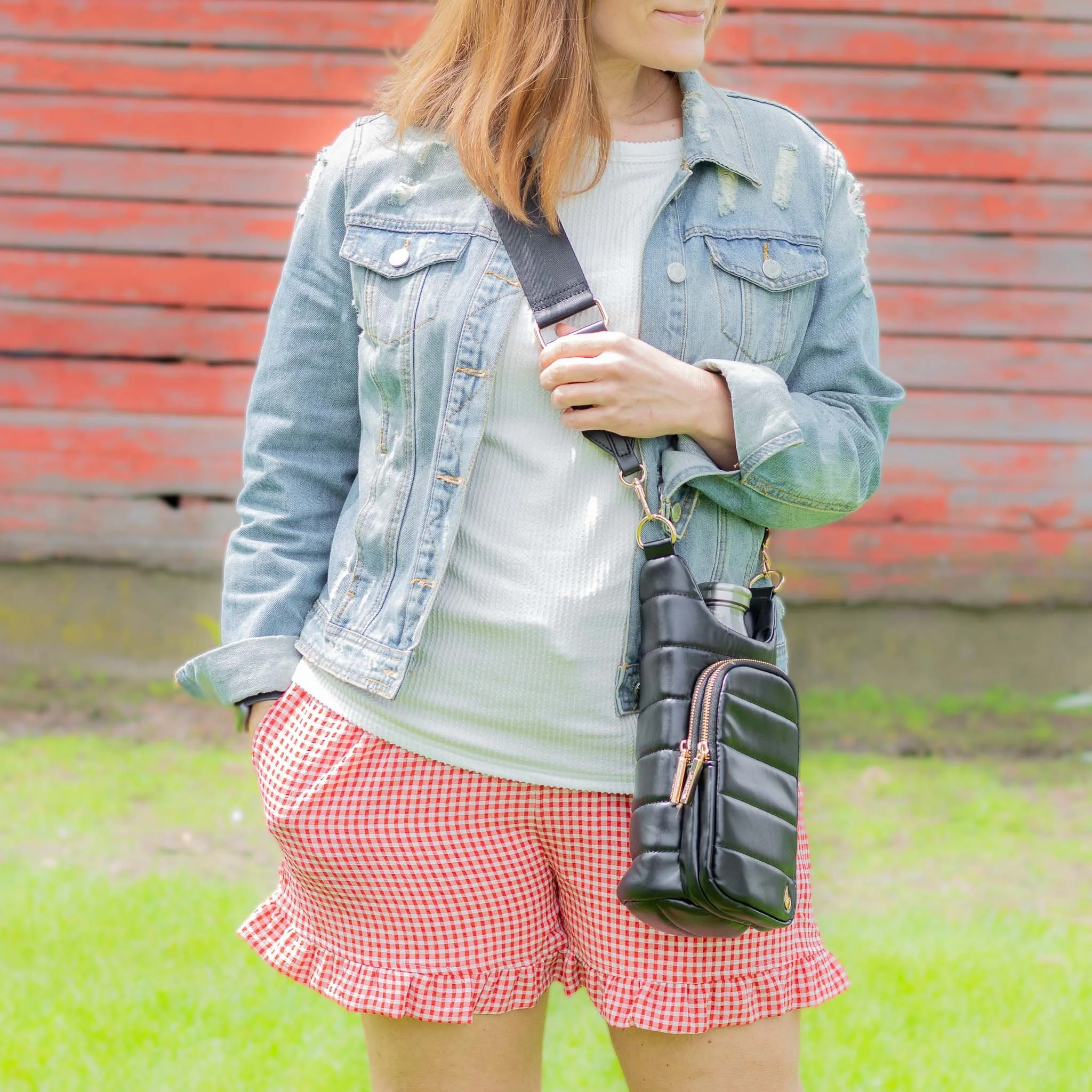 Gingham Ruffled Shorts