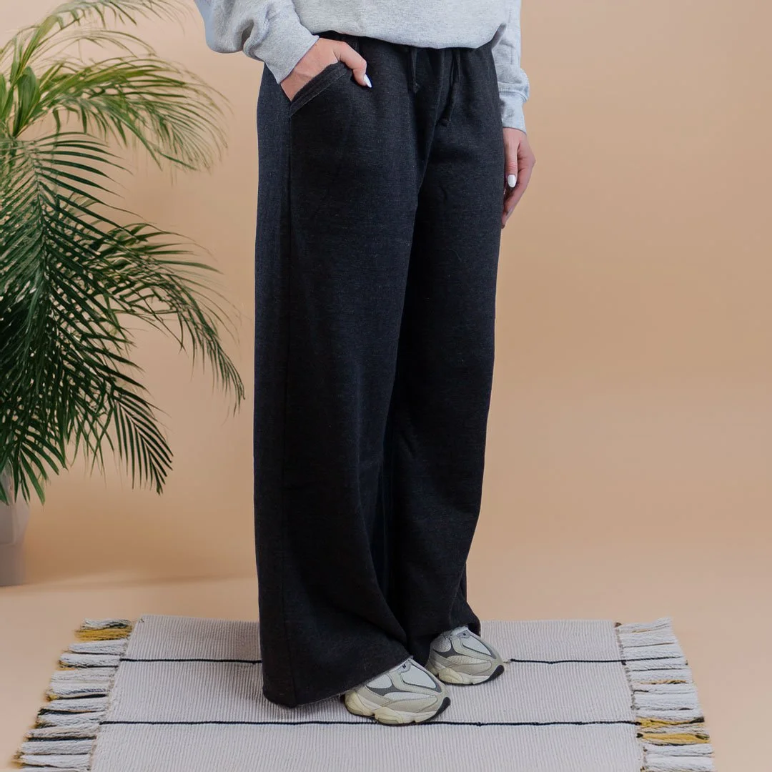 Acid Wash Palazzo Sweatpants