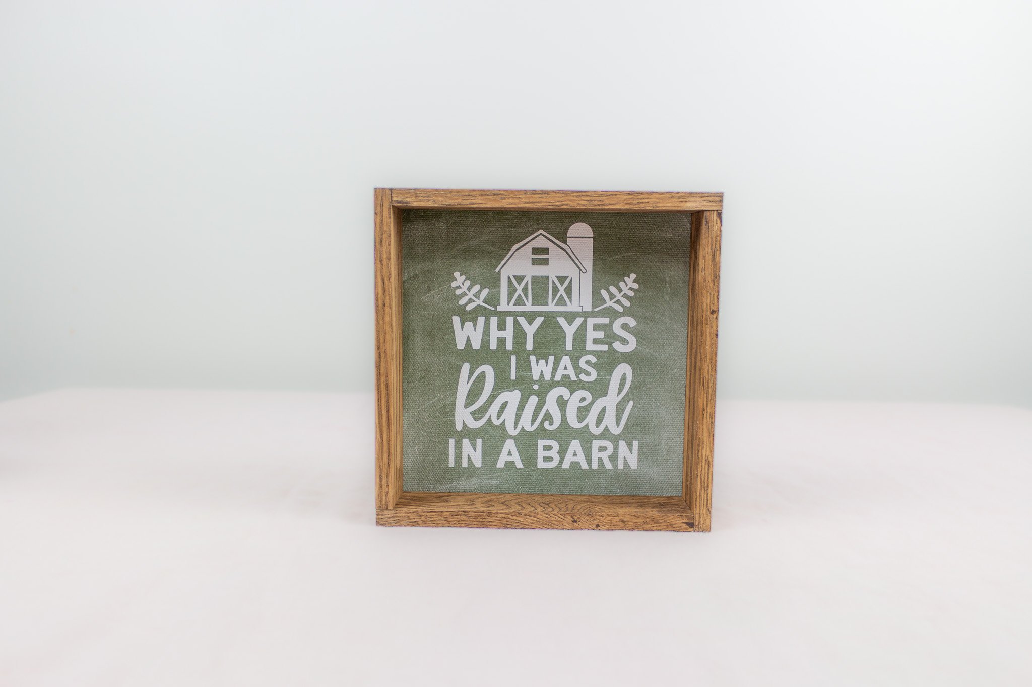 Raised in a Barn Framed Art