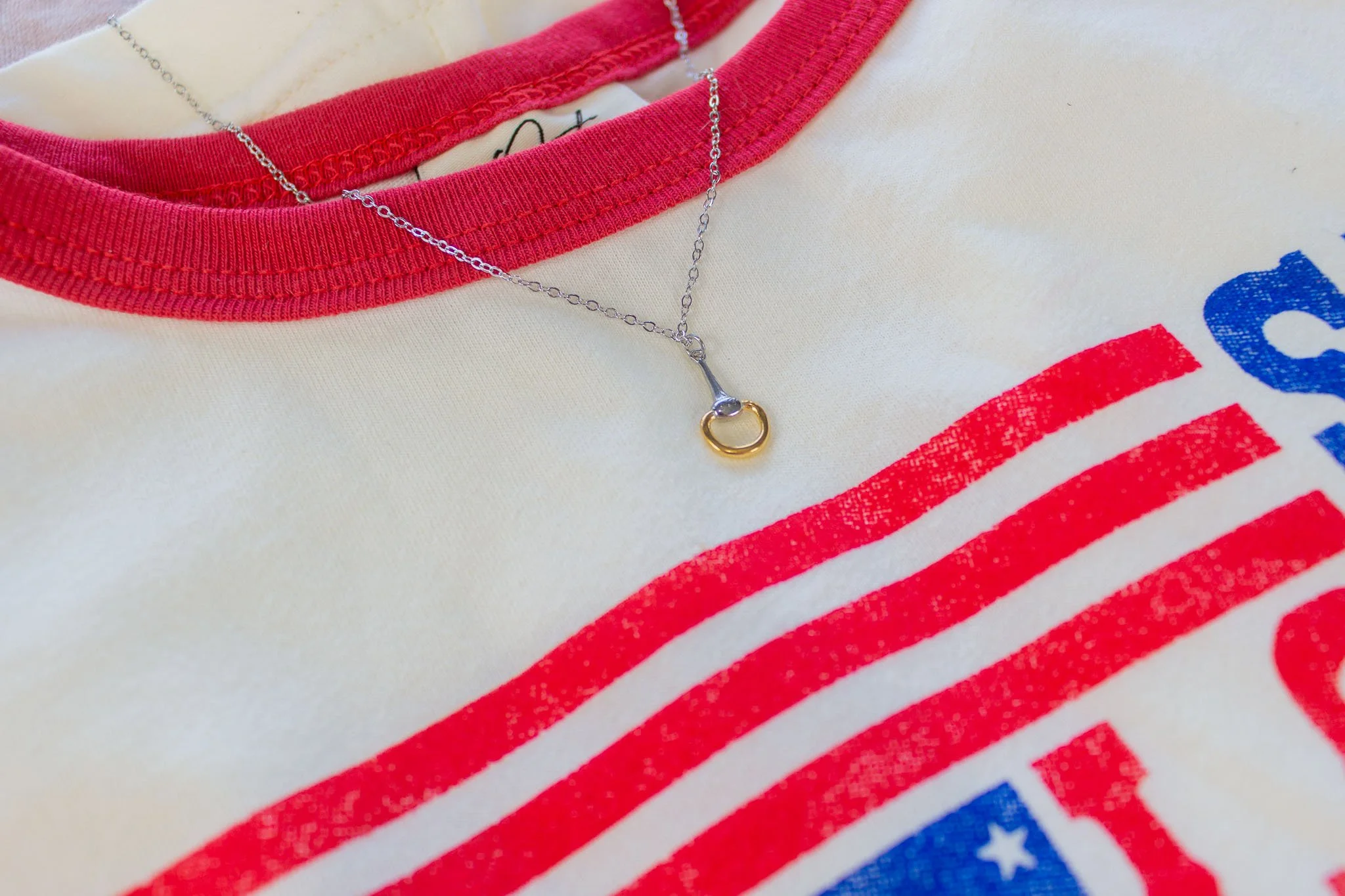 Snaffle Bit Equestrian Necklace