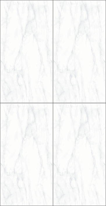 Four white marble tiles with gray veining, arranged in a 2x2 grid.