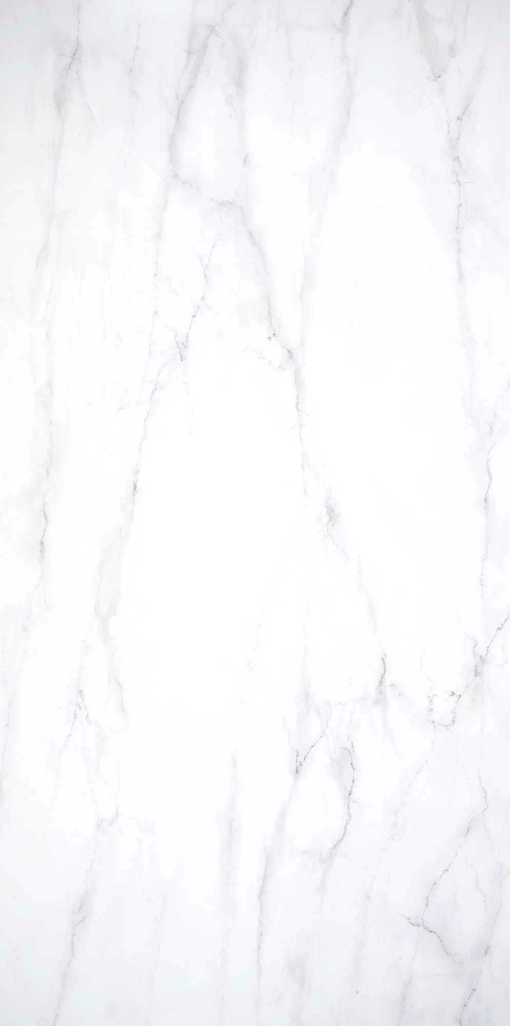 White marble surface with gray veining.