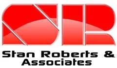 Logo for Stan Roberts & Associates with red stylized initials 'SR' and company name below.