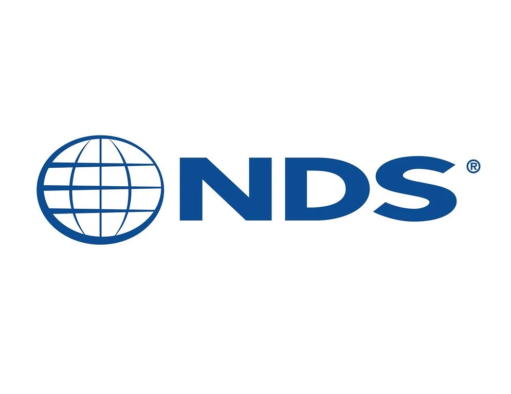 NDS logo featuring a globe icon and the acronym NDS in blue text.