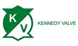 Kennedy Valve logo with green shield, initials K and V, and the text Kennedy Valve