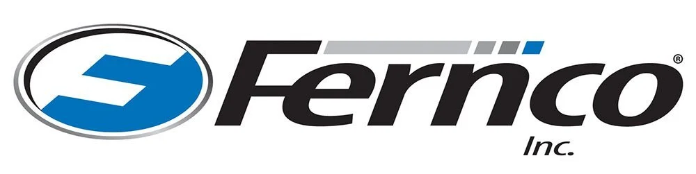 Fernco Inc. logo with stylized blue 'F' inside an oval and the company name in bold black and gray text.