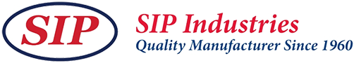 Logo of SIP Industries with the text "Quality Manufacturer Since 1960"