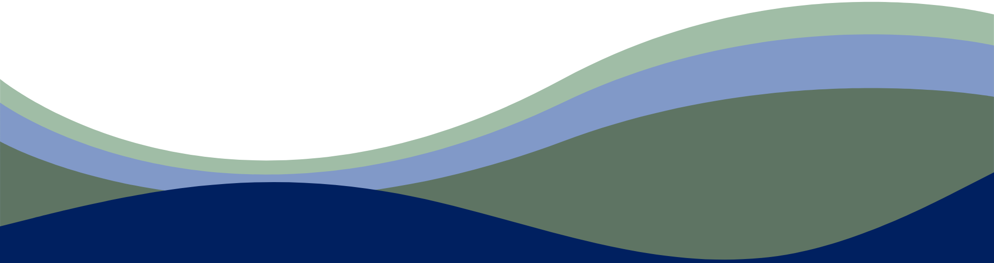 Abstract multicolored waves in shades of white, light green, light blue, green, and dark blue flowing horizontally.