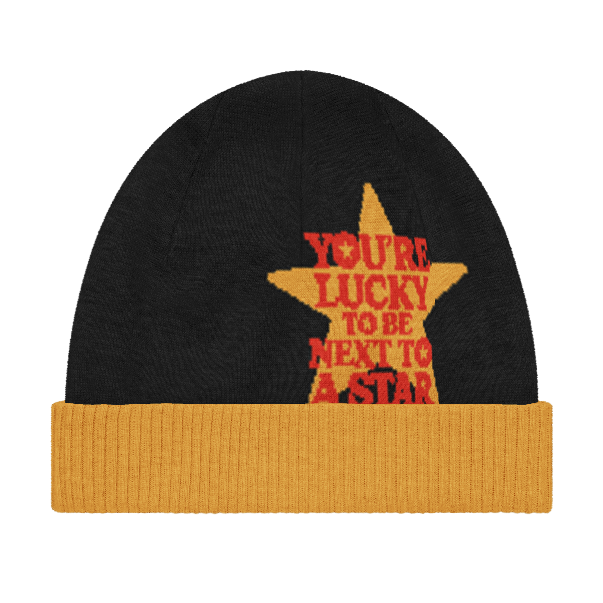 Star Beanie (Black/Yellow)