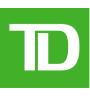 Green background with white TD logo