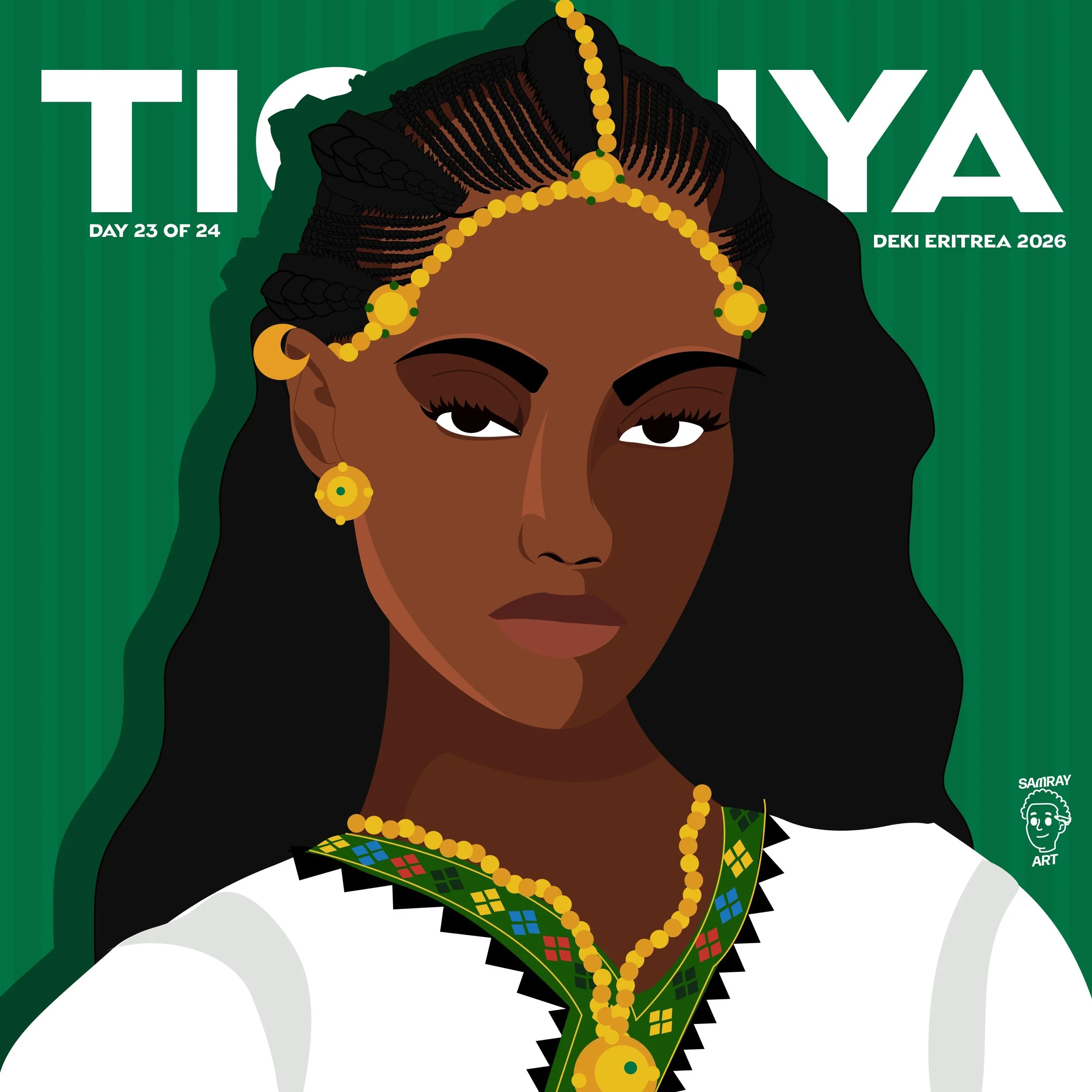 Day 23 of 24! Only one more day left! ✌🏾🇪🇷🐪
-
.
.
.
.
#eritrean #art #eritreanindependenceday #graphicdesign