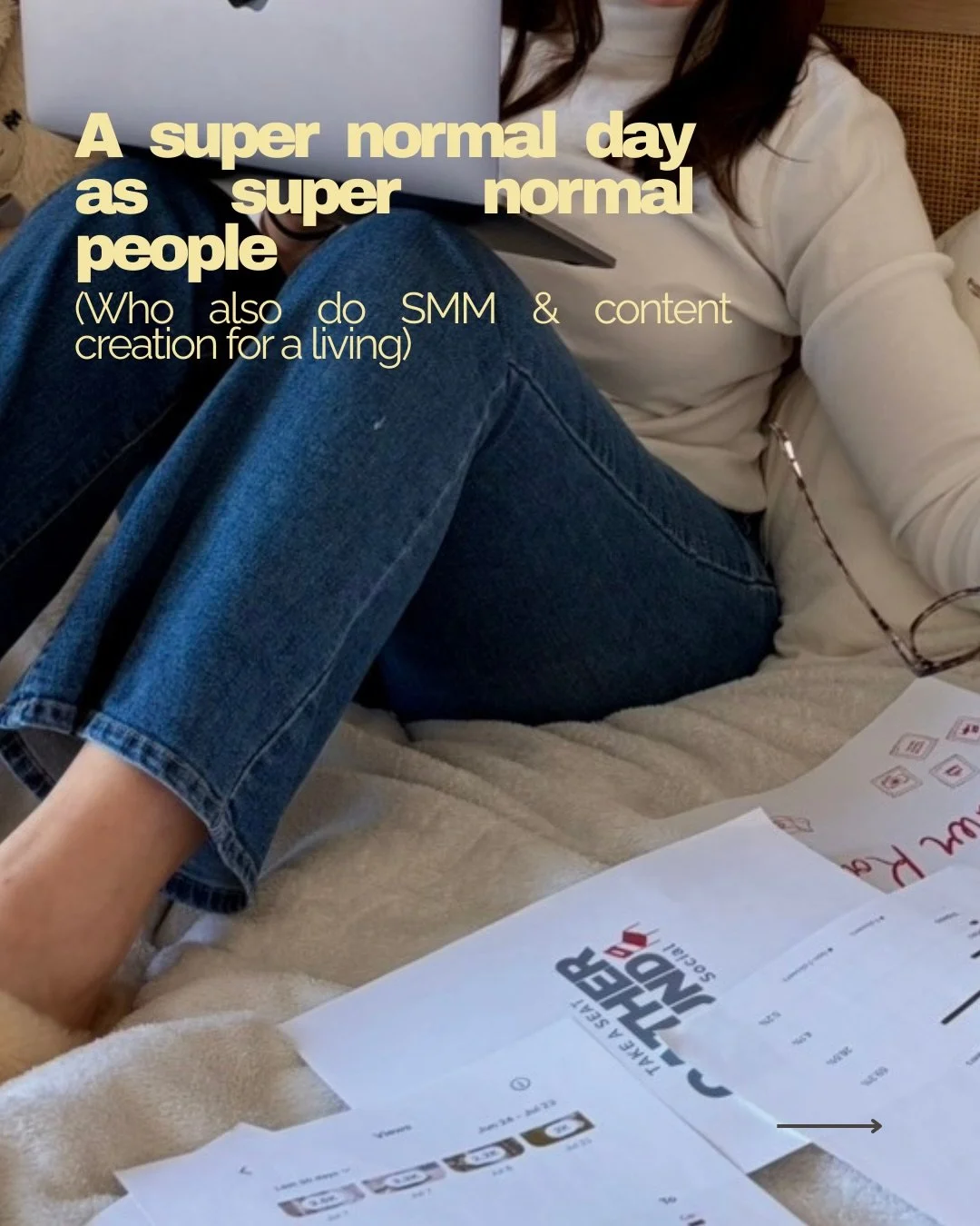 Super normal day as super normal people :)))

running your own business = constant open tabs in your brain

&mdash;> a small reminder to take a break, move your body, and step away from the screen sometimes. We&rsquo;re still human after all.

com