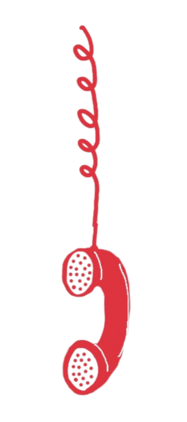 Gather Round Social social media management service website icon of phone for contact page.