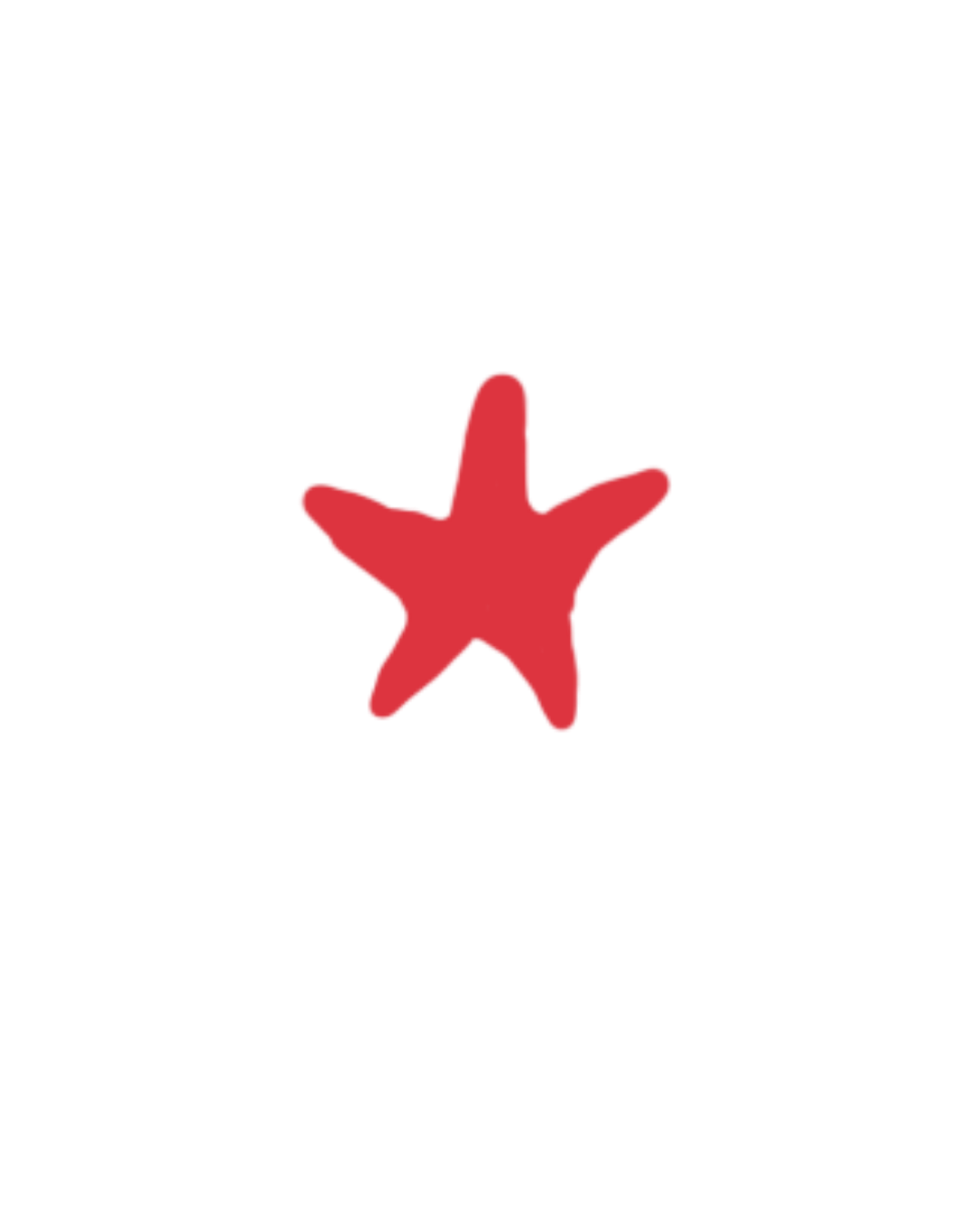 Newmarket social media management website icon of red start part of social design.