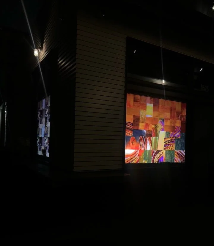 Our Video Residency is here! Starting tonight, the exterior of Mini Mart City Park will be activated by 3 video artists over the next 3 weeks! Ashley Frantz is up first as shown here! Each artist&rsquo;s work will be on view 4 days each, from dusk ti