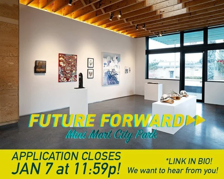 Only FOUR more days to finish those applications! We would love the opportunity to showcase your work. Free to apply!

Future Forward is a curated regional group exhibition open to artists with a connection to the Greater Duwamish Valley. This could 