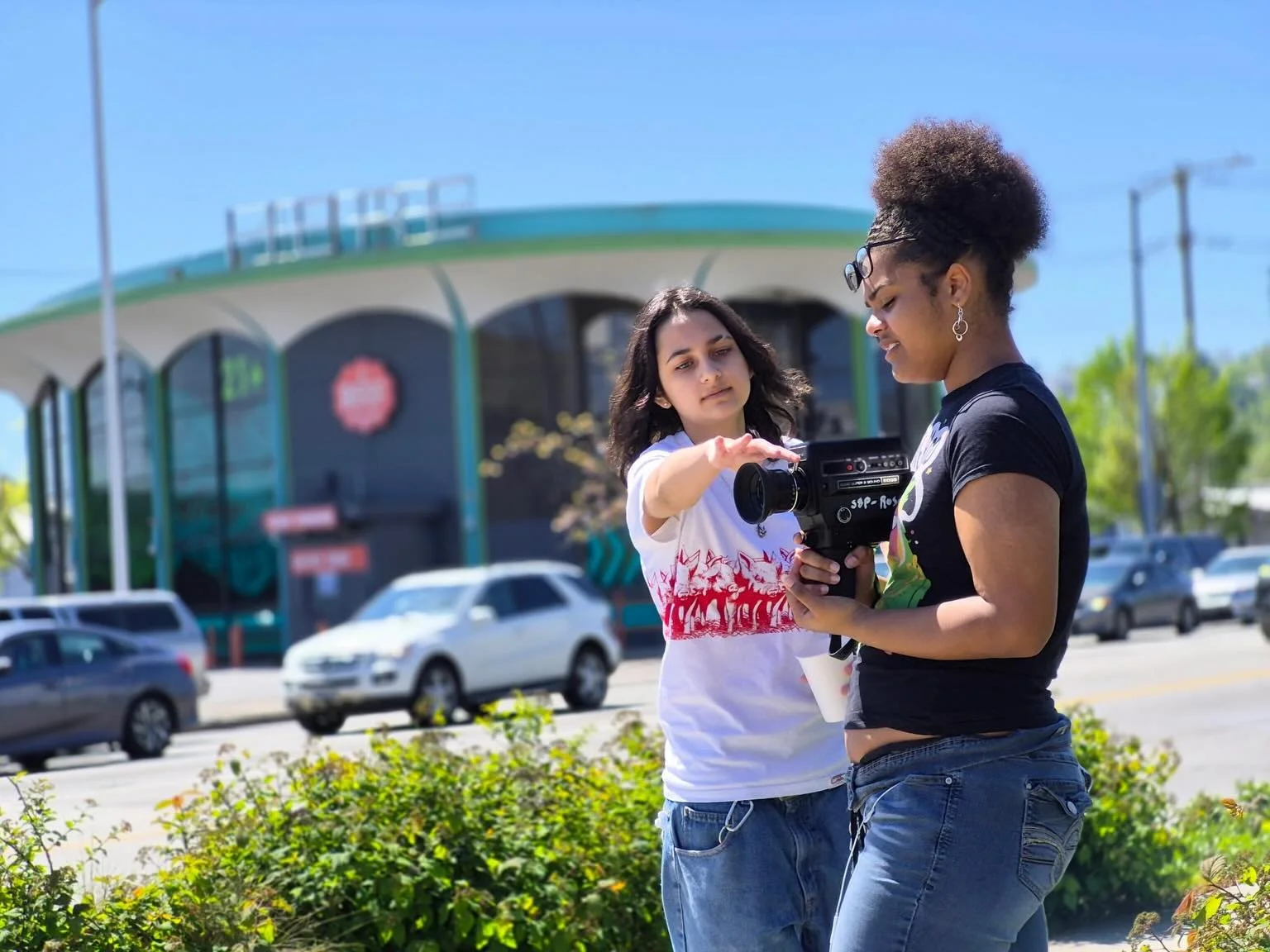 Take a look at what the Mini Mart youth have been up to during our first Artivism Workshop series of 2026! They spent 5 sessions learning the ins and outs of super 8 filmmaking from Laura C. Wright. They learned storyboarding, recording film and soun