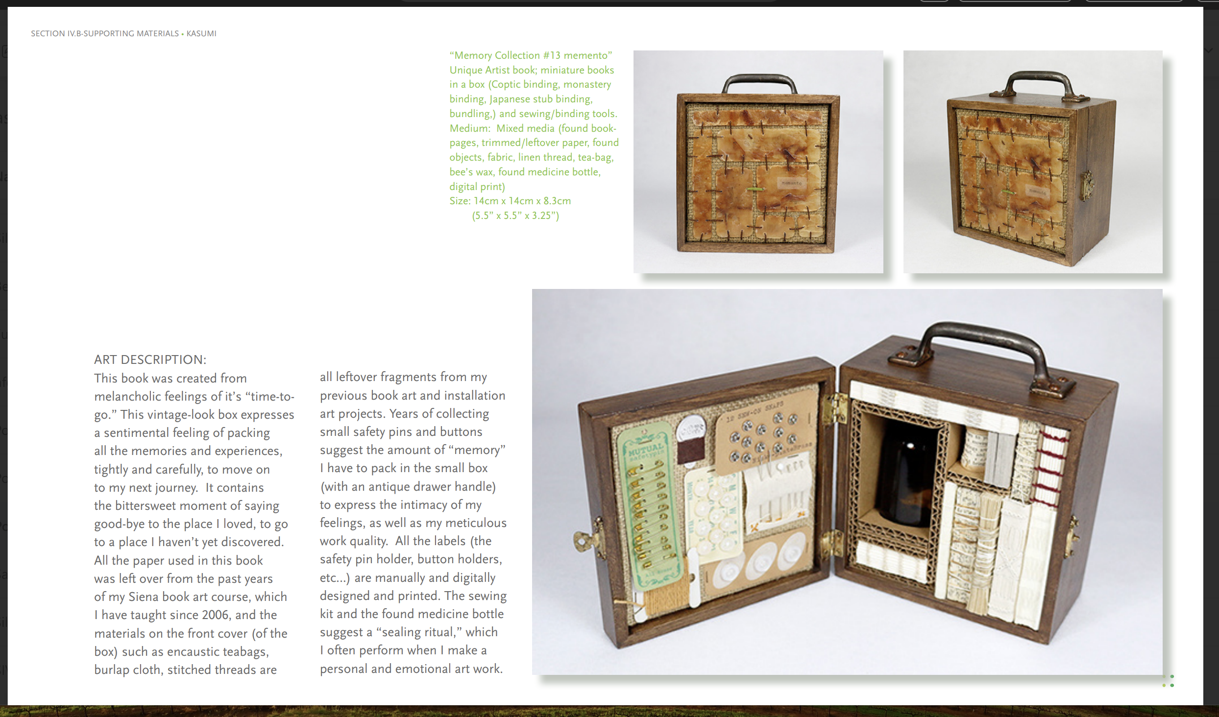 Memory Collection #13 memento by Naomi Kasumi