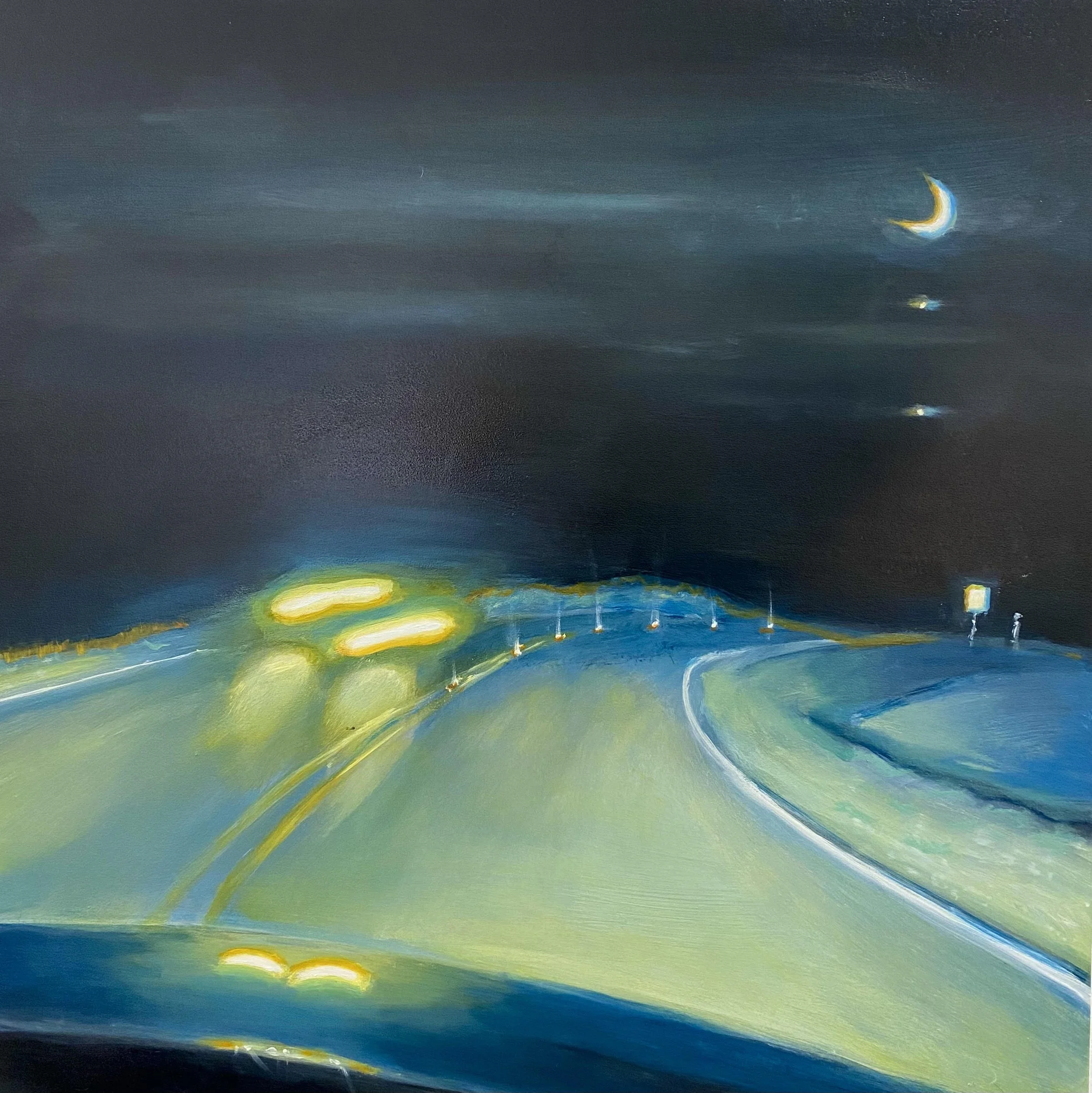 Jupiter and Venus / 16 x 16in / 40.64 x 40.64cm / Oil on wood panel