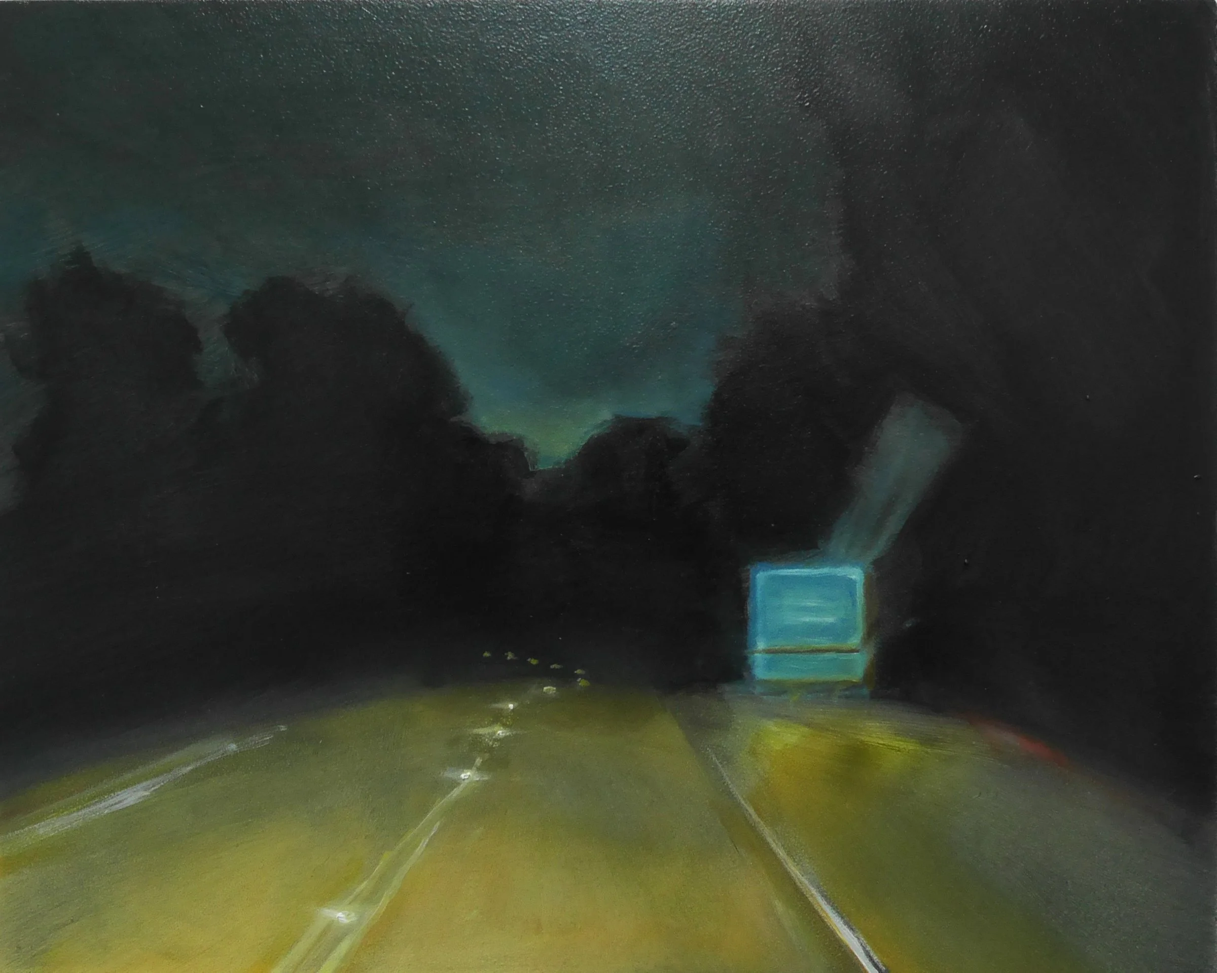 Blue Devil / 8 x 10in / 20.32 x 25.4cm / Oil on wood panel