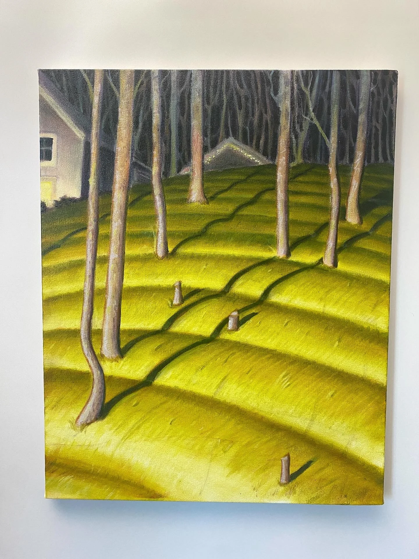 Neighborhood / $1,200 
20 x 16in / 50.8 x 40.64cm / Oil on canvas