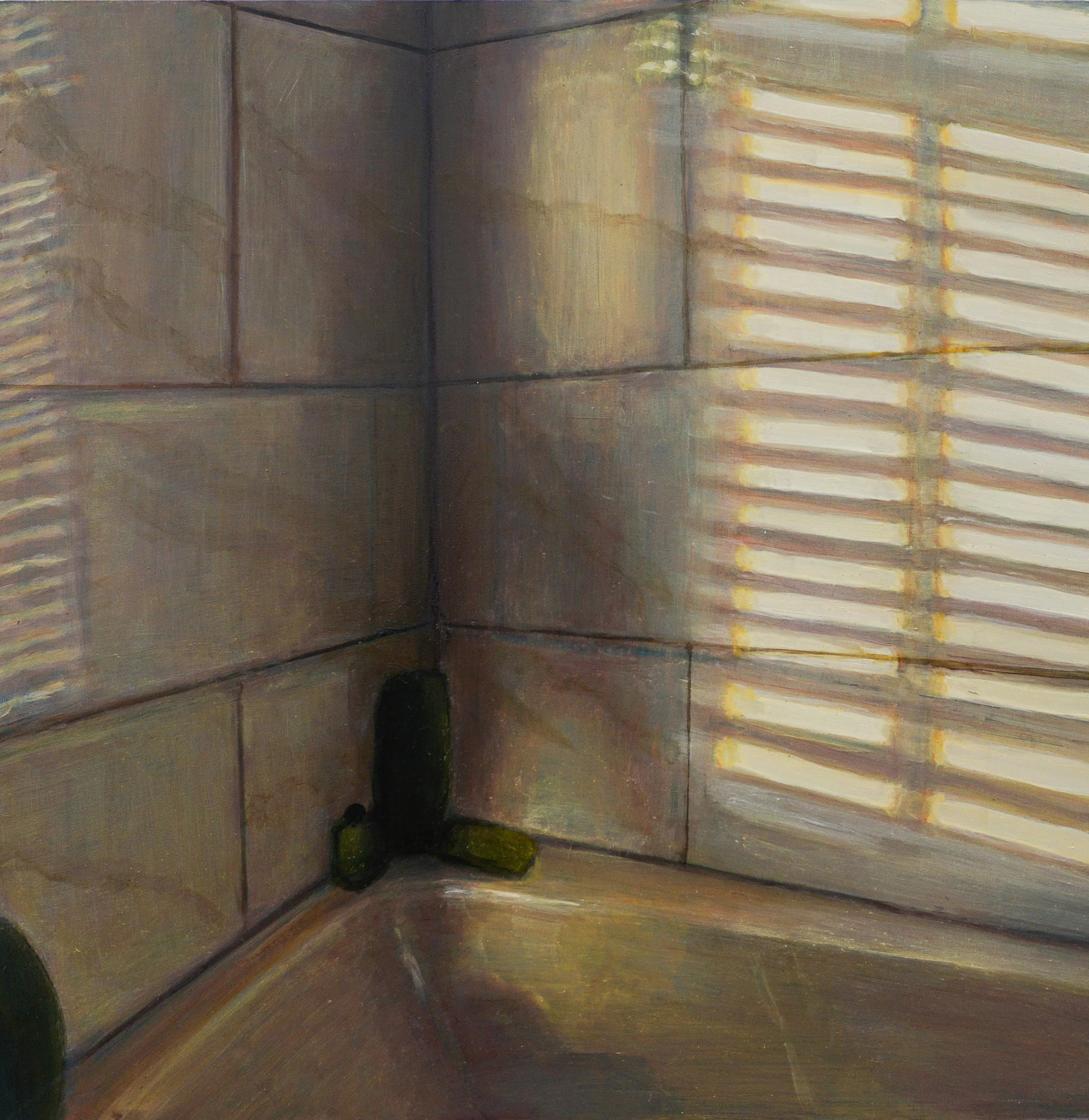  Sunlit Tile / 18 x 18in / Oil on wood panel