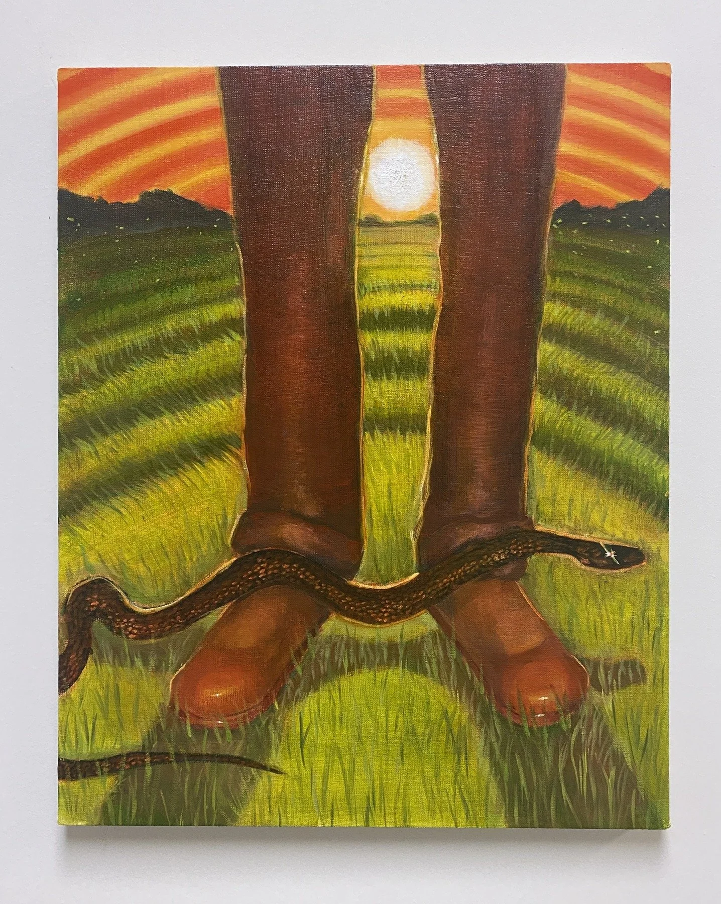 Garden Serpent / $1,200 / 20in x 16in / Oil on canvas